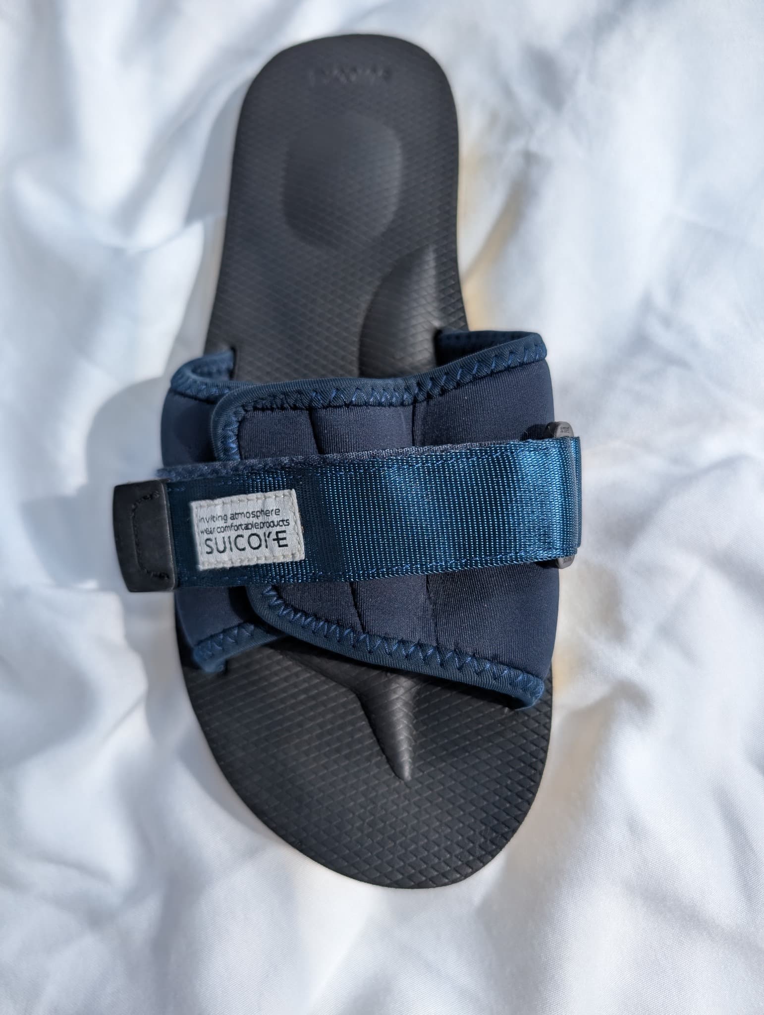 SUICOKE Moto-Cab Sandals Navy Blue Unisex Size 6 — photo 5 of 10