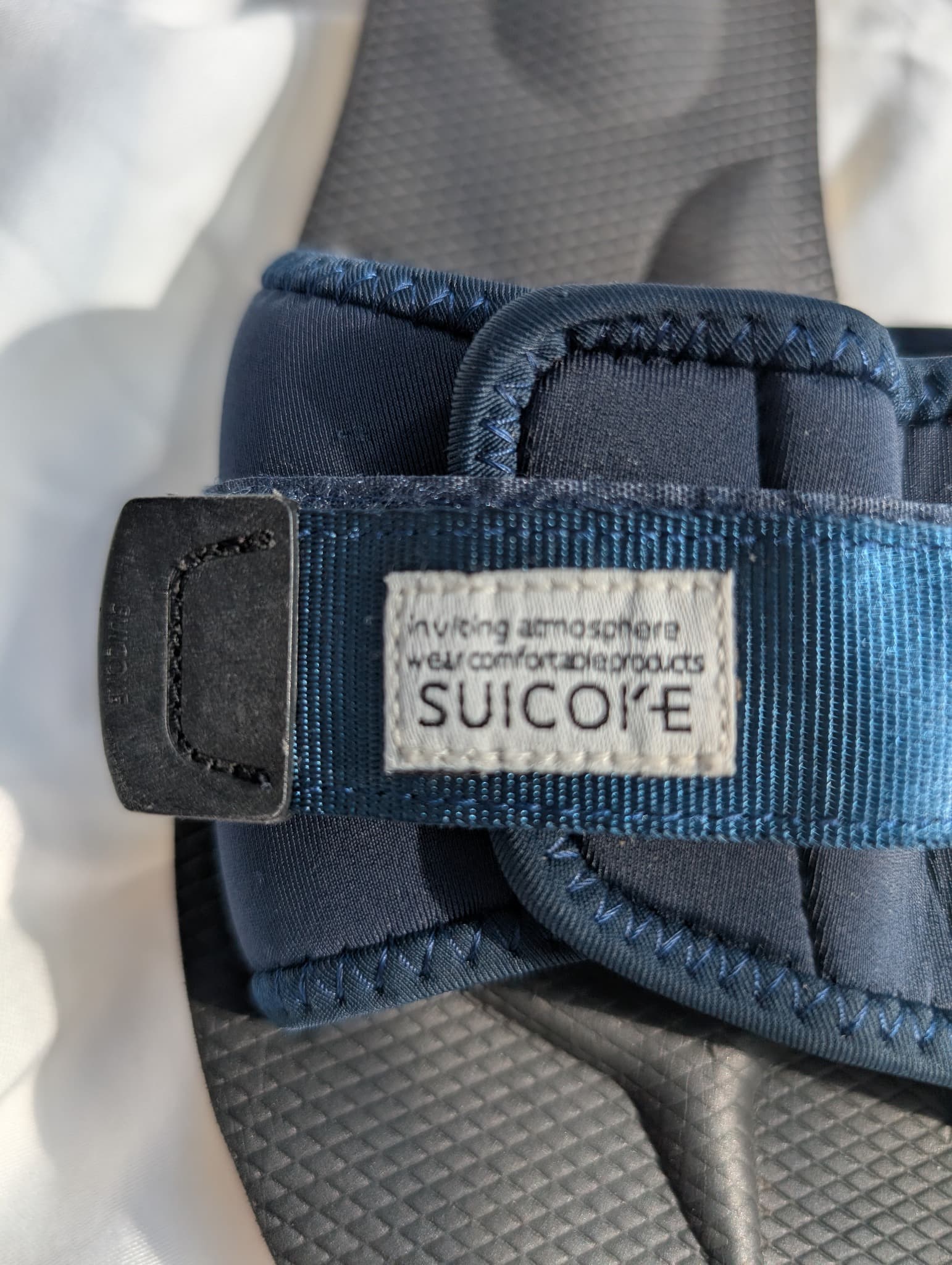 SUICOKE Moto-Cab Sandals Navy Blue Unisex Size 6 — photo 6 of 10