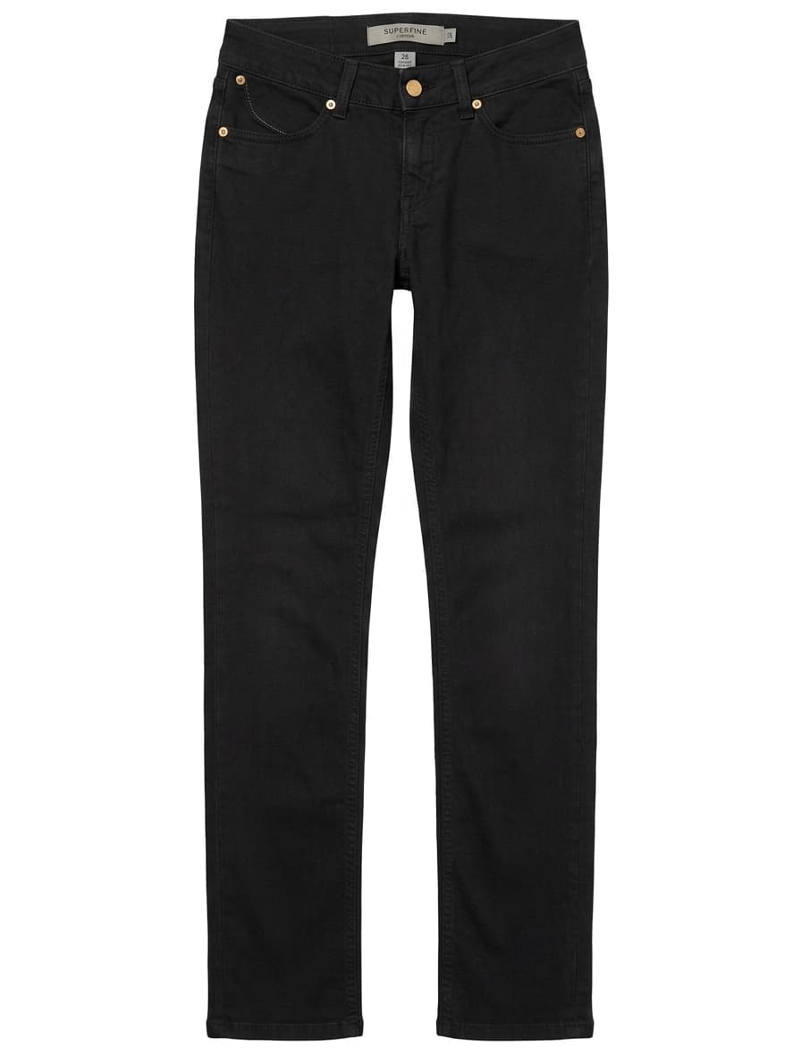 Superfine London Harry Straight Leg Jeans - Black Size 26 — photo 1 of 7