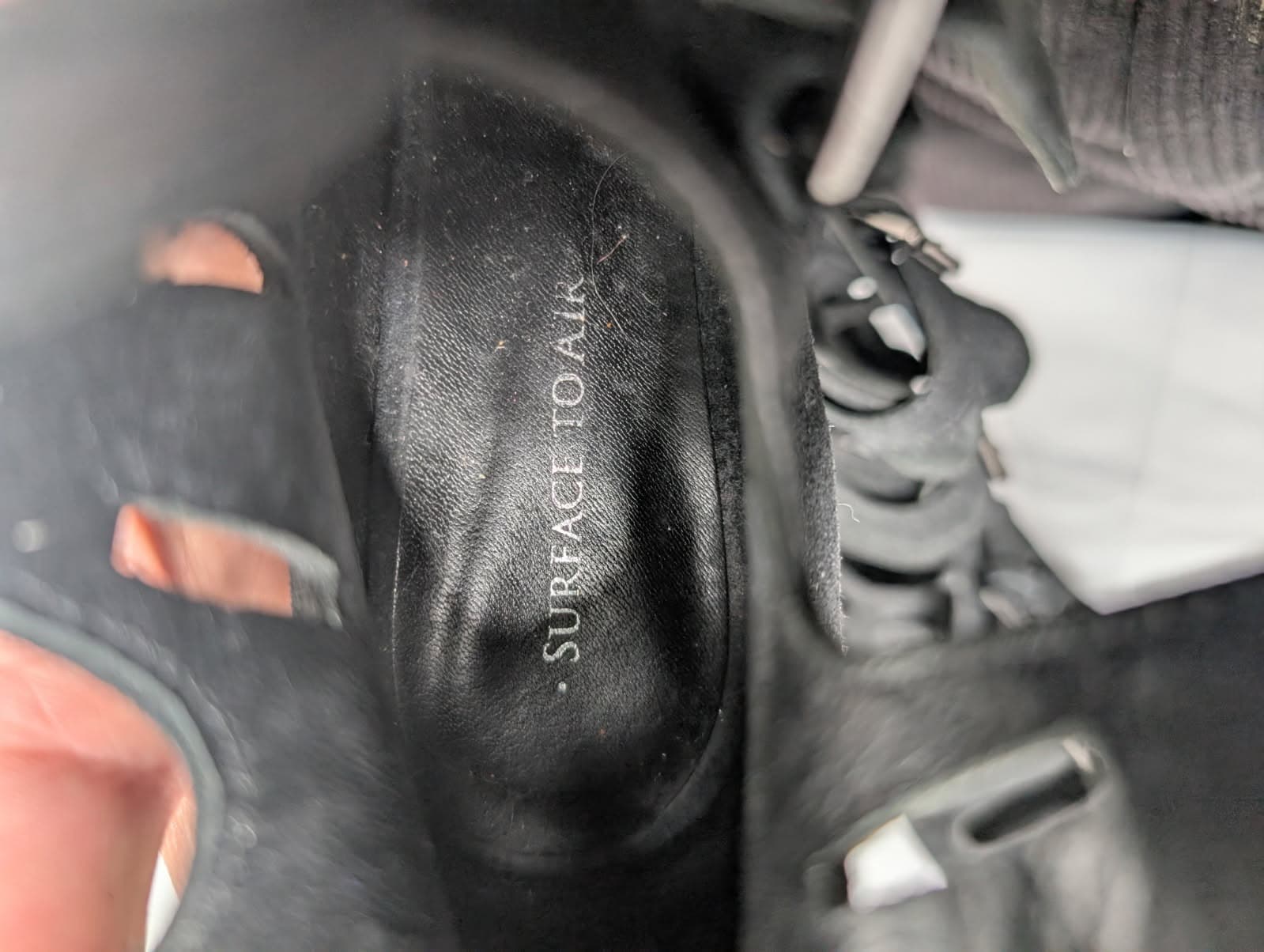Surface To Air Black Suede Buckle Wedge Sandals EU 38 — photo 5 of 7