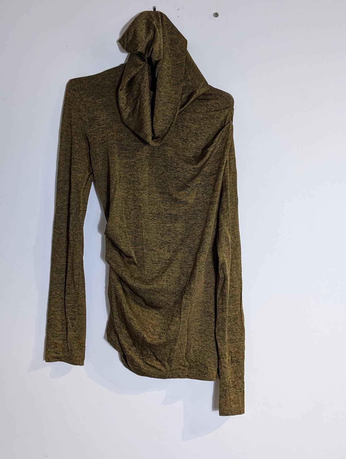 T by Alexander Wang Lightweight Hoodie - Olive Green Heathered Size Medium — photo 2 of 6