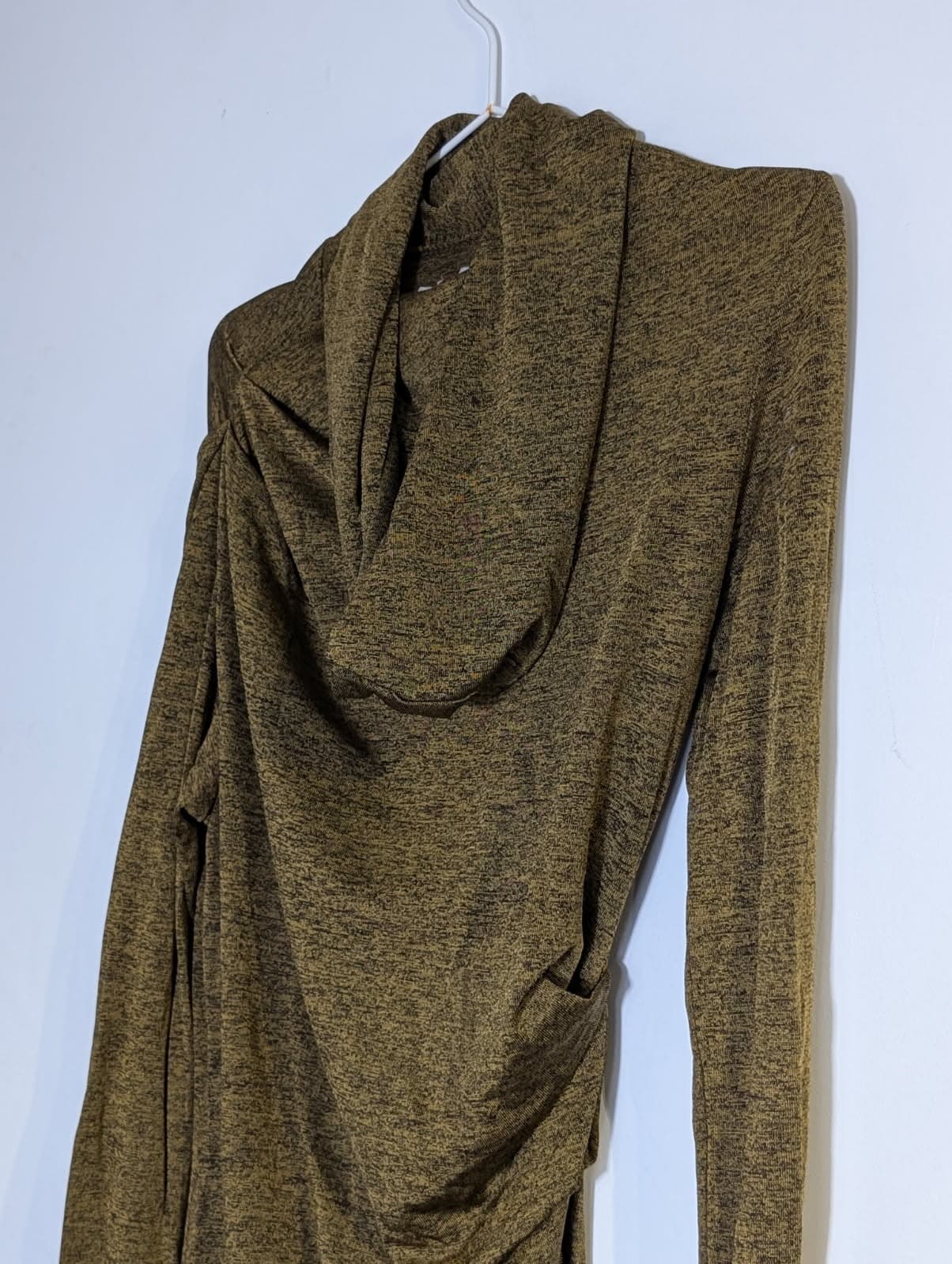 T by Alexander Wang Lightweight Hoodie - Olive Green Heathered Size Medium — photo 4 of 6