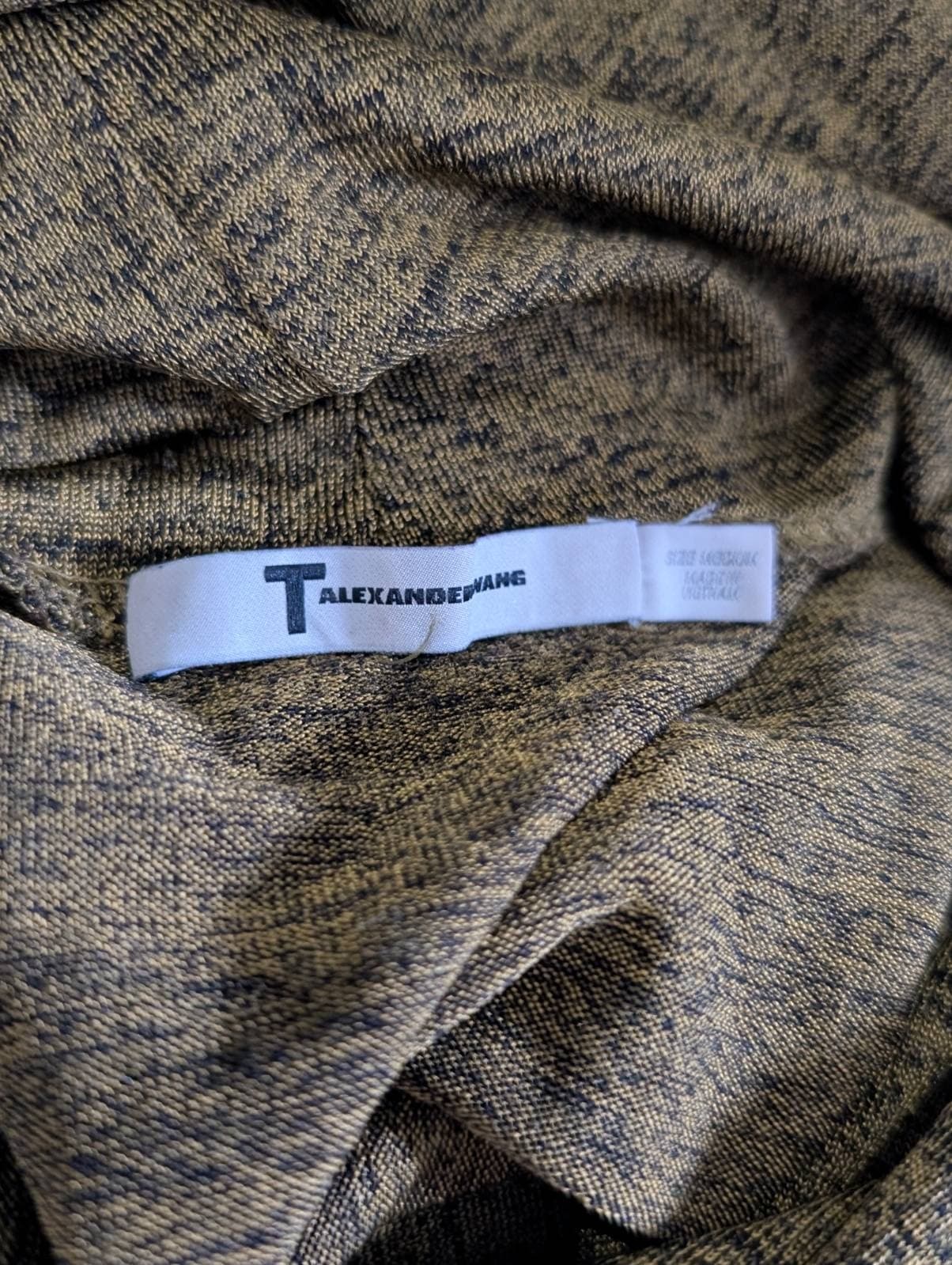 T by Alexander Wang Lightweight Hoodie - Olive Green Heathered Size Medium — photo 6 of 6