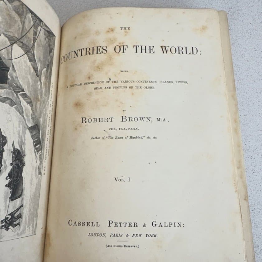 The Countries of the World Vol. I - Robert Brown Antique Hardcover c.1890 — photo 9 of 10