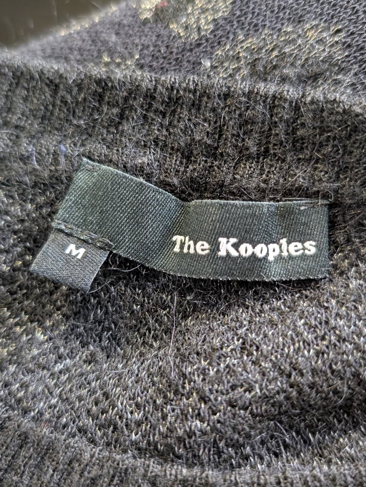 The Kooples Metallic Leopard Print Sweater Black Silver Size M — photo 2 of 4