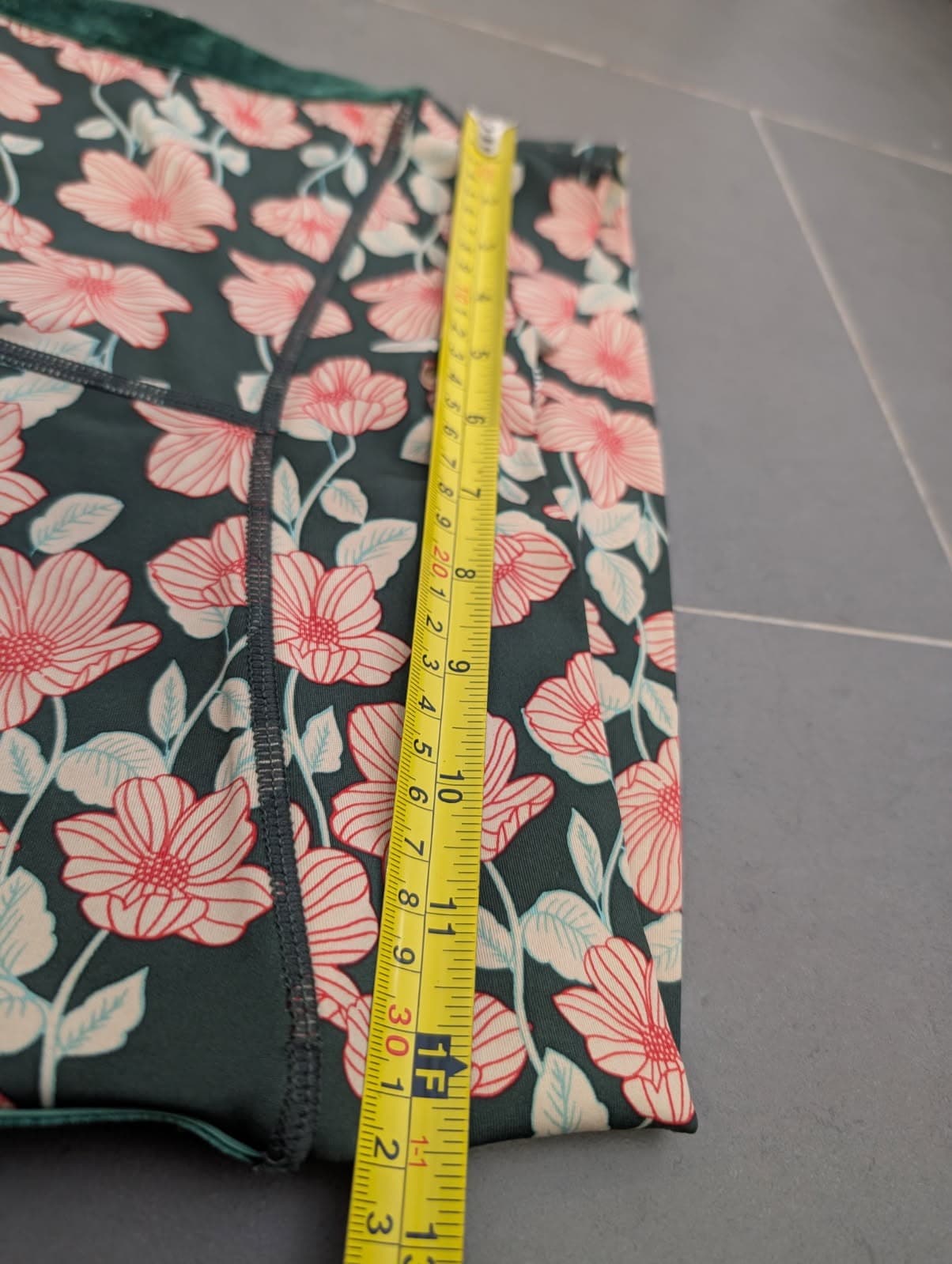 The Upside Floral Print Leggings With Velvet Side Stripe — photo 3 of 7
