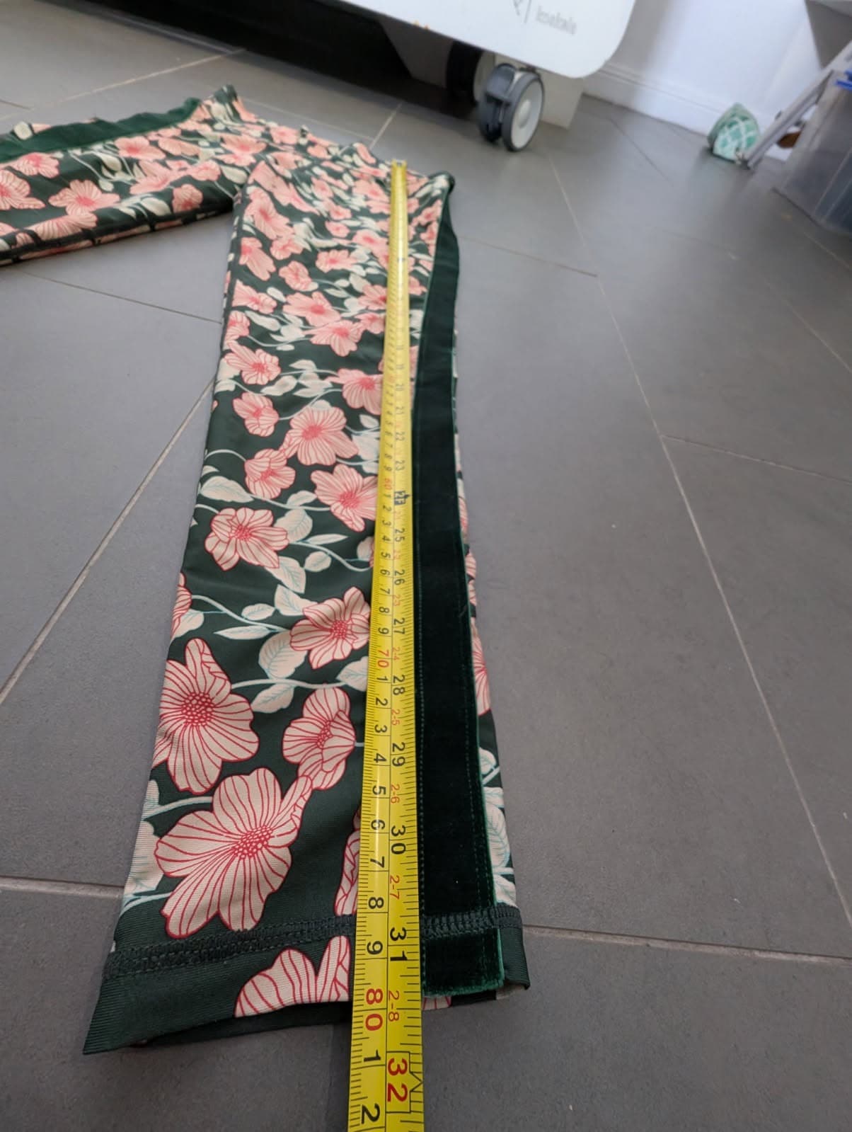The Upside Floral Print Leggings With Velvet Side Stripe — photo 4 of 7