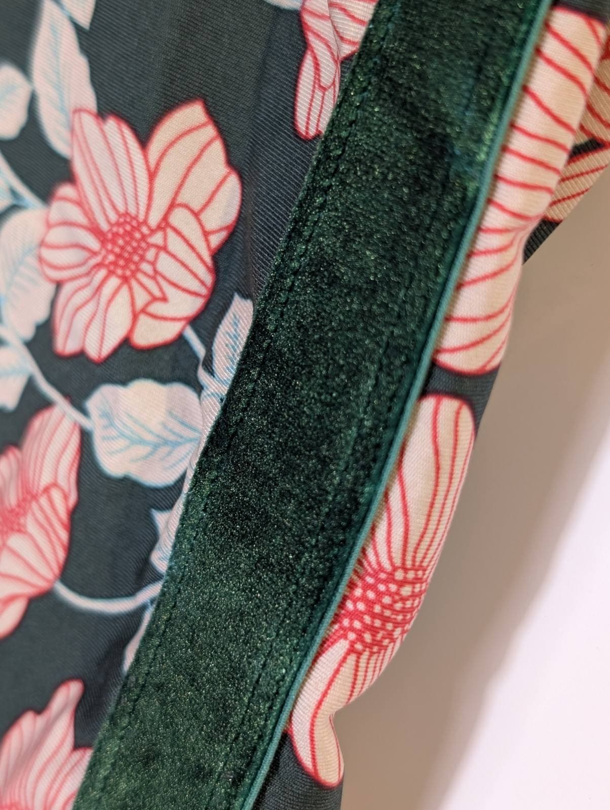 The Upside Floral Print Leggings With Velvet Side Stripe — photo 6 of 7