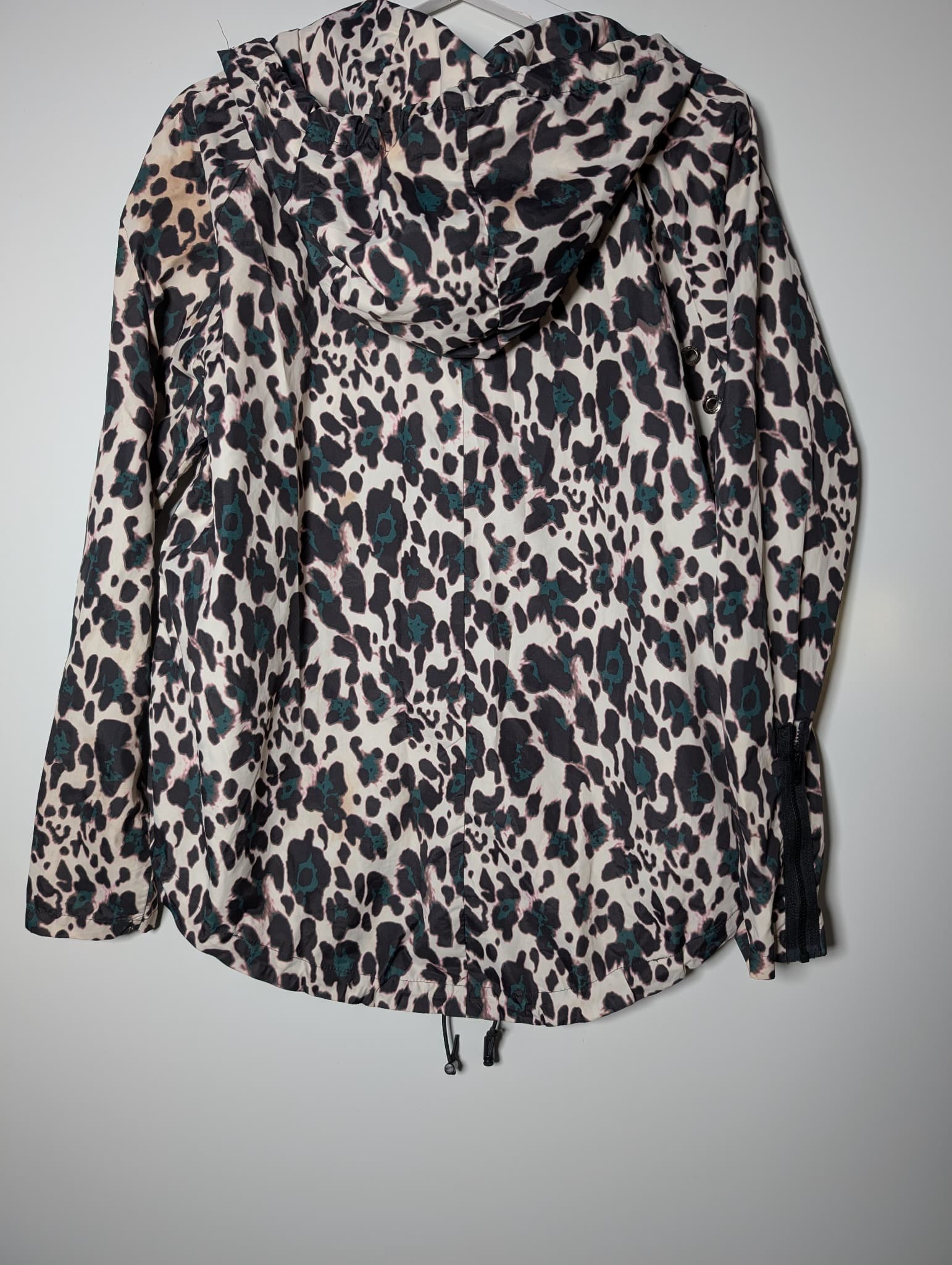 The Upside Leopard Print Hooded Windbreaker Women's XL — photo 6 of 8