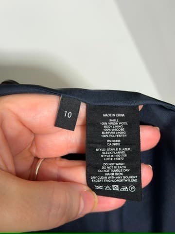 Theory Staple Blazer in Grey Virgin Wool Size 10 — photo 6 of 6