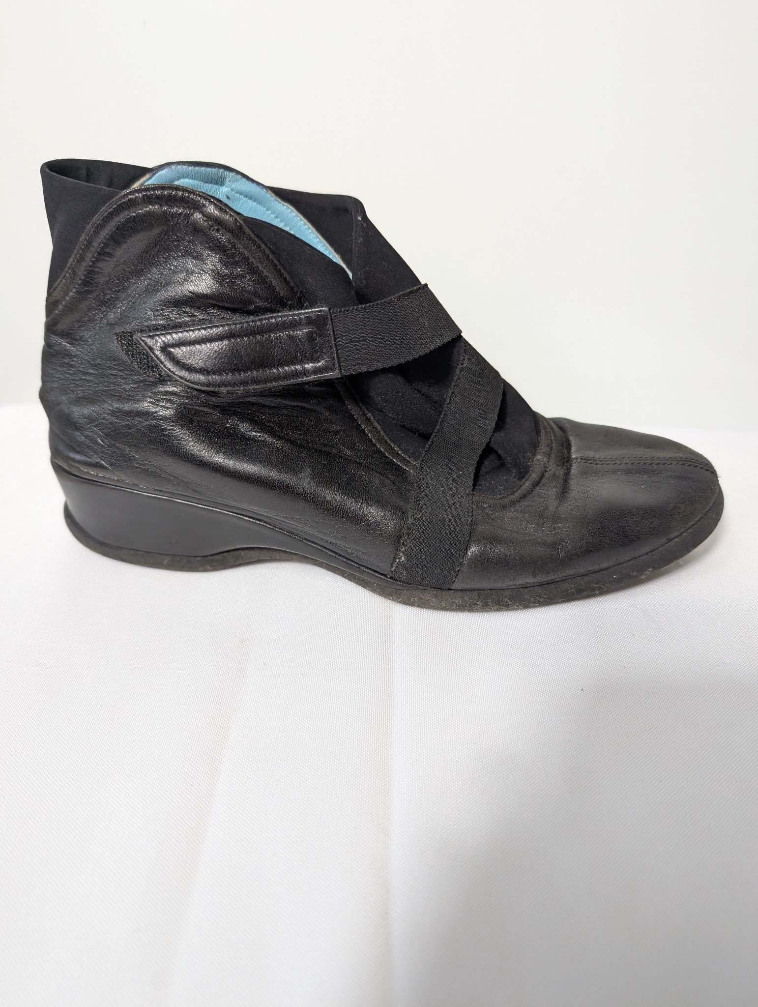 Thierry Rabotin Black Leather Ankle Boots — photo 1 of 7