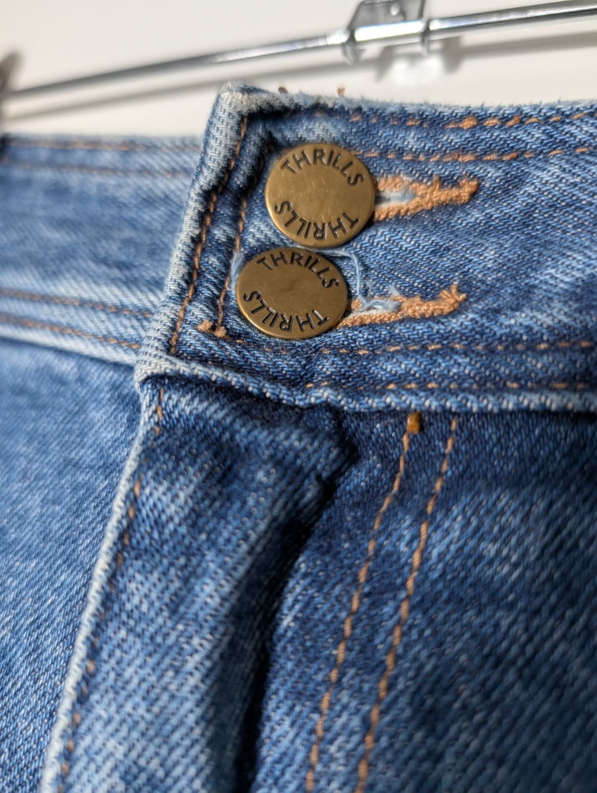 Thrills Wide Leg Denim Jeans Blue Women's AU 14 — photo 3 of 8