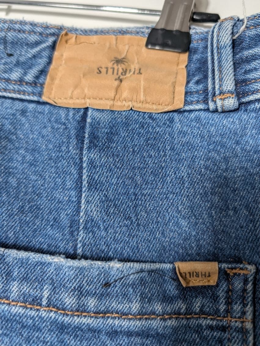Thrills Wide Leg Denim Jeans Blue Women's AU 14 — photo 5 of 8