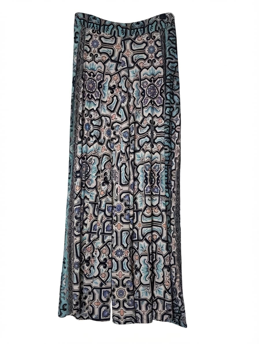 Tigerlily Palazzo Pants Geometric Tile Print Wide Leg Trousers Size 8 — photo 1 of 8