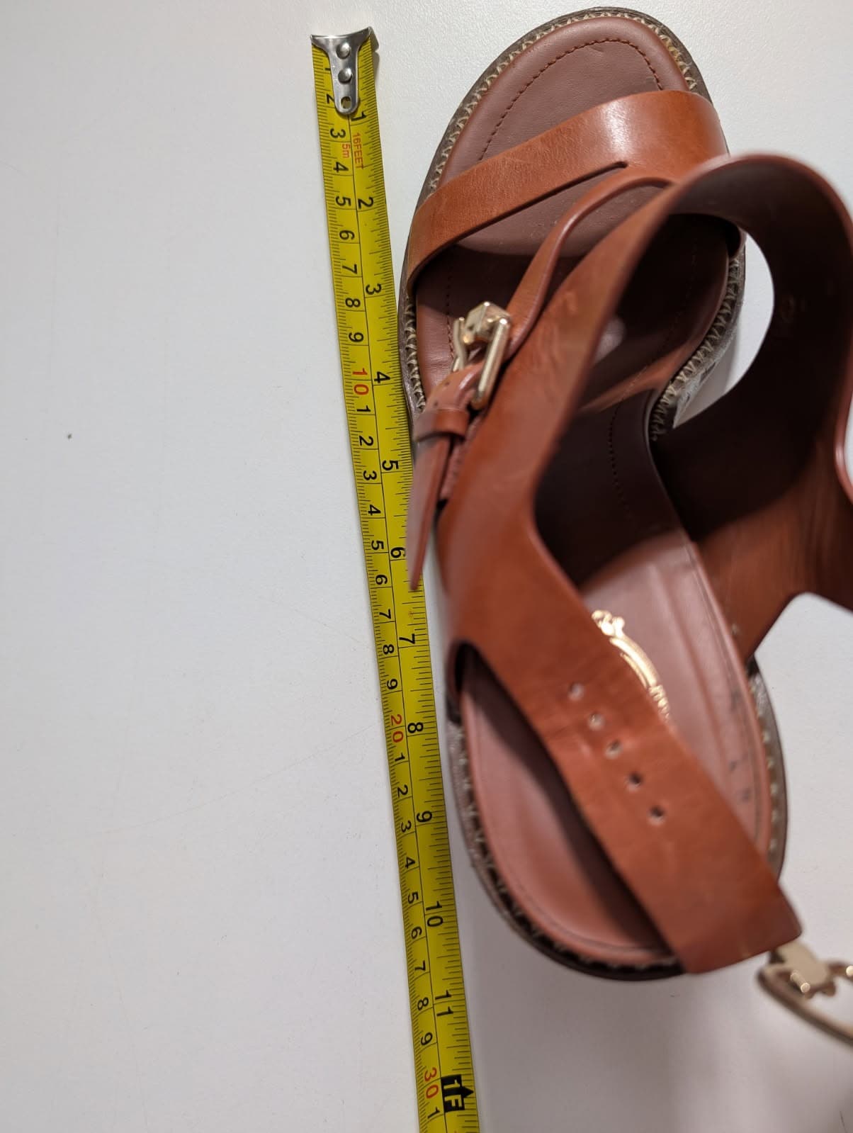 Tod's Leather Block Heel Sandals Tan Brown EU 37 — photo 7 of 7