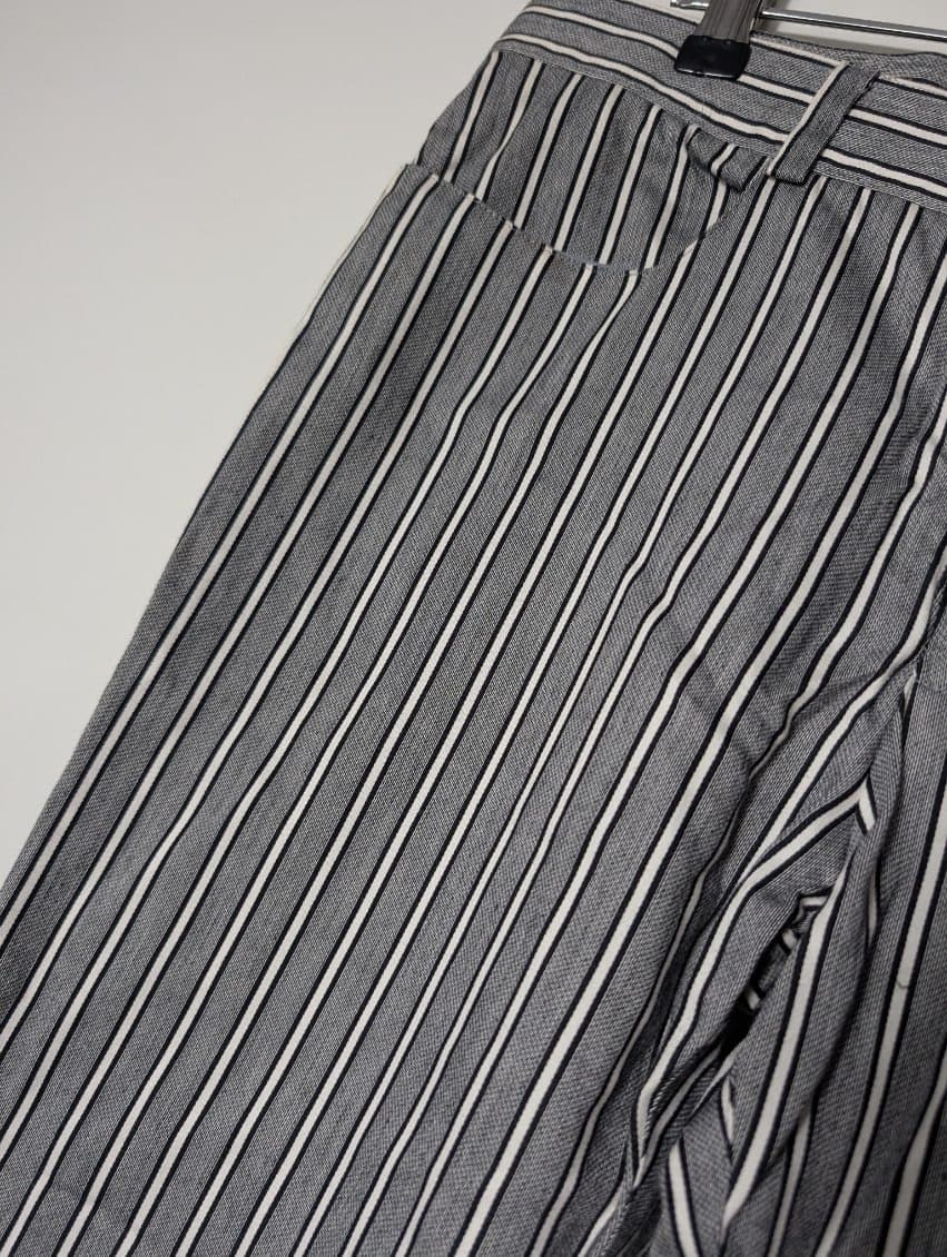 Todd Lynn Harper Striped Cotton Trousers - Grey/White Size 29 — photo 3 of 7