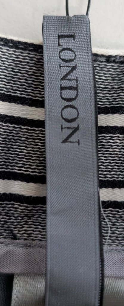 Todd Lynn Harper Trousers - Grey & White Pinstripe Cotton Size 29 — photo 7 of 9
