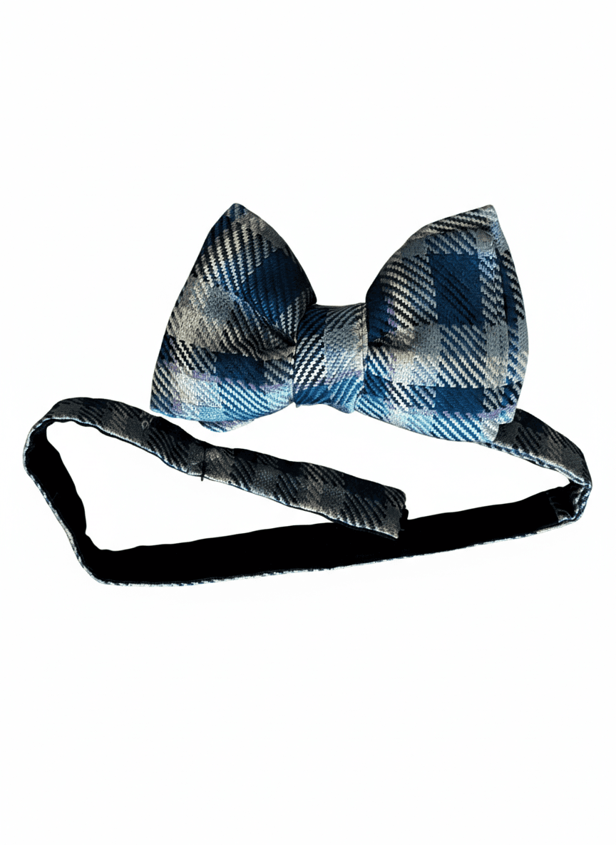 Tom Ford Men's Silk Plaid Pre-Tied Bow Tie - Made in Italy — photo 1 of 3