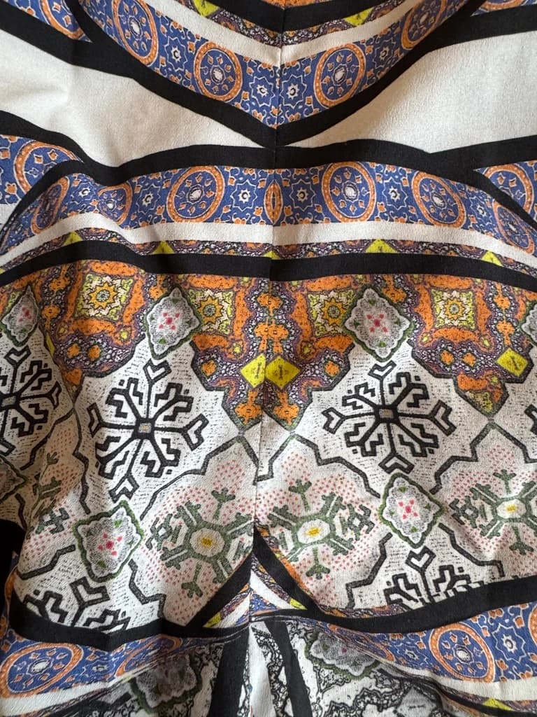 Topshop Geometric Patterned Shorts — photo 4 of 5