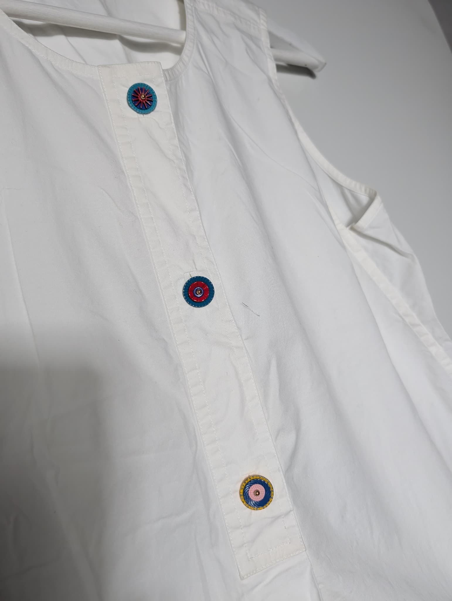 Tory Burch Sleeveless Blouse White Size 4 — photo 2 of 6
