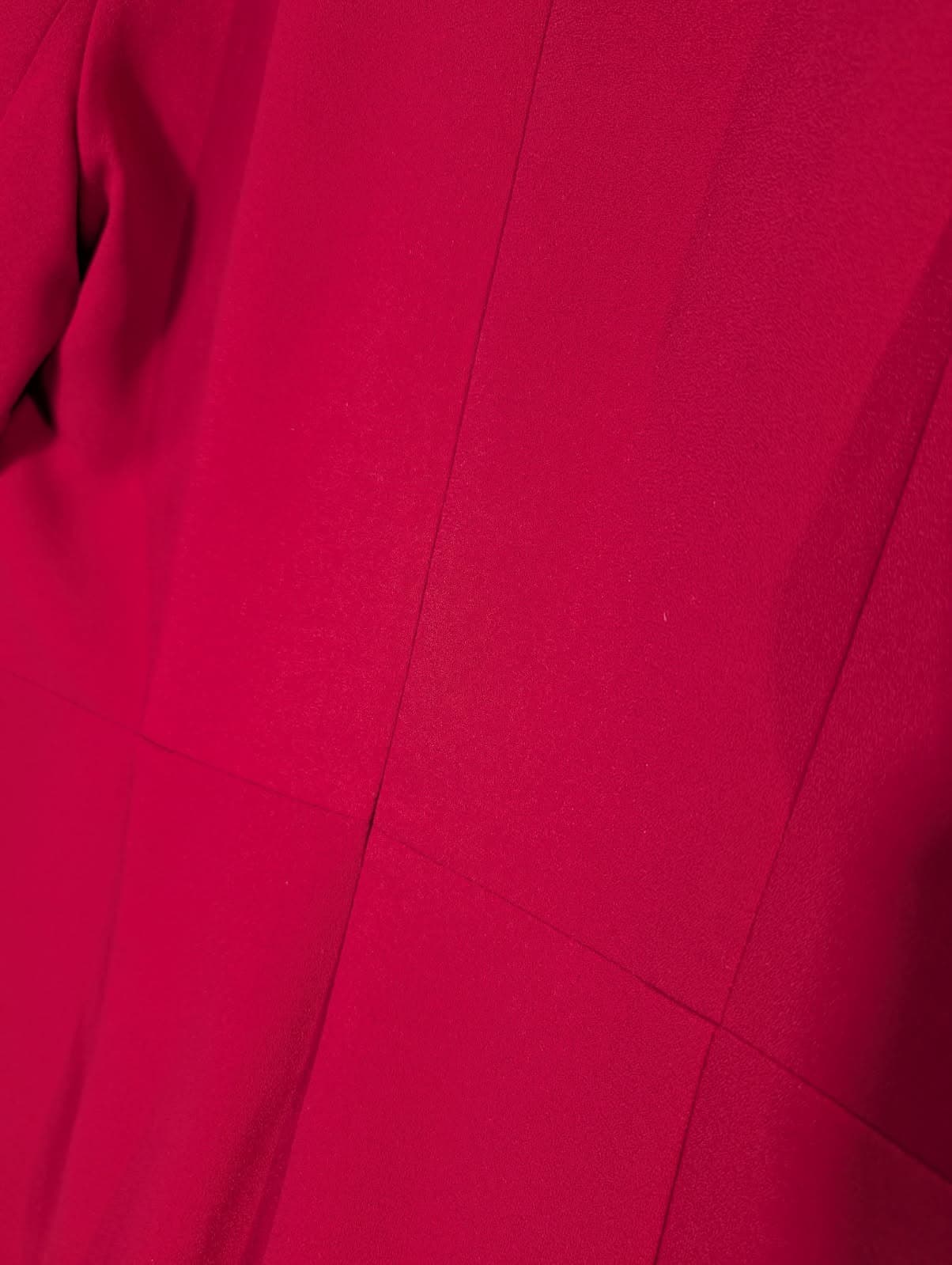 Trelise Cooper The Shape Of You Dress - Red V-Neck Long Sleeve Sheath Size 14 — photo 4 of 7