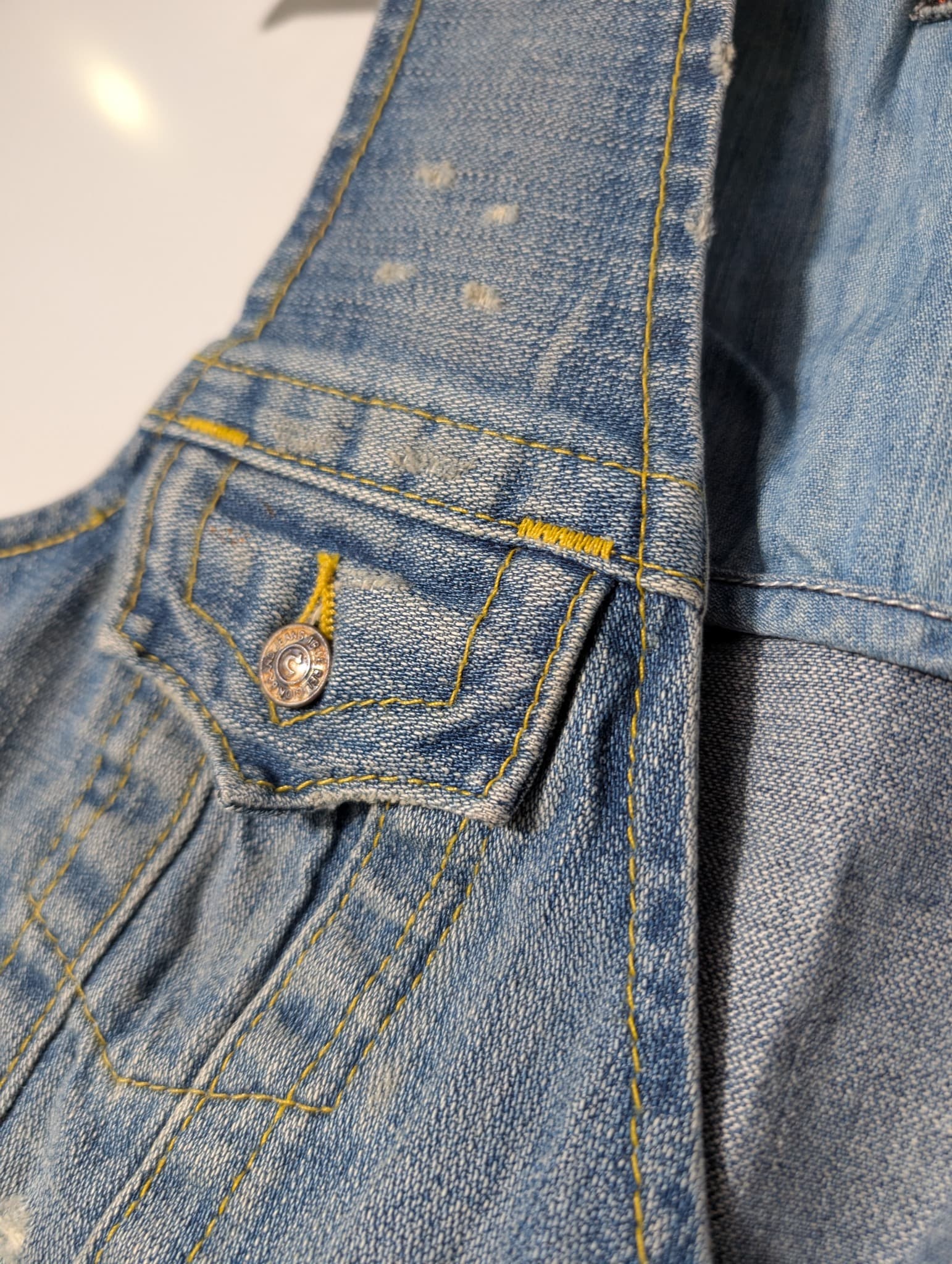 True Religion Women's Distressed Denim Vest Blue Size XS — photo 3 of 7