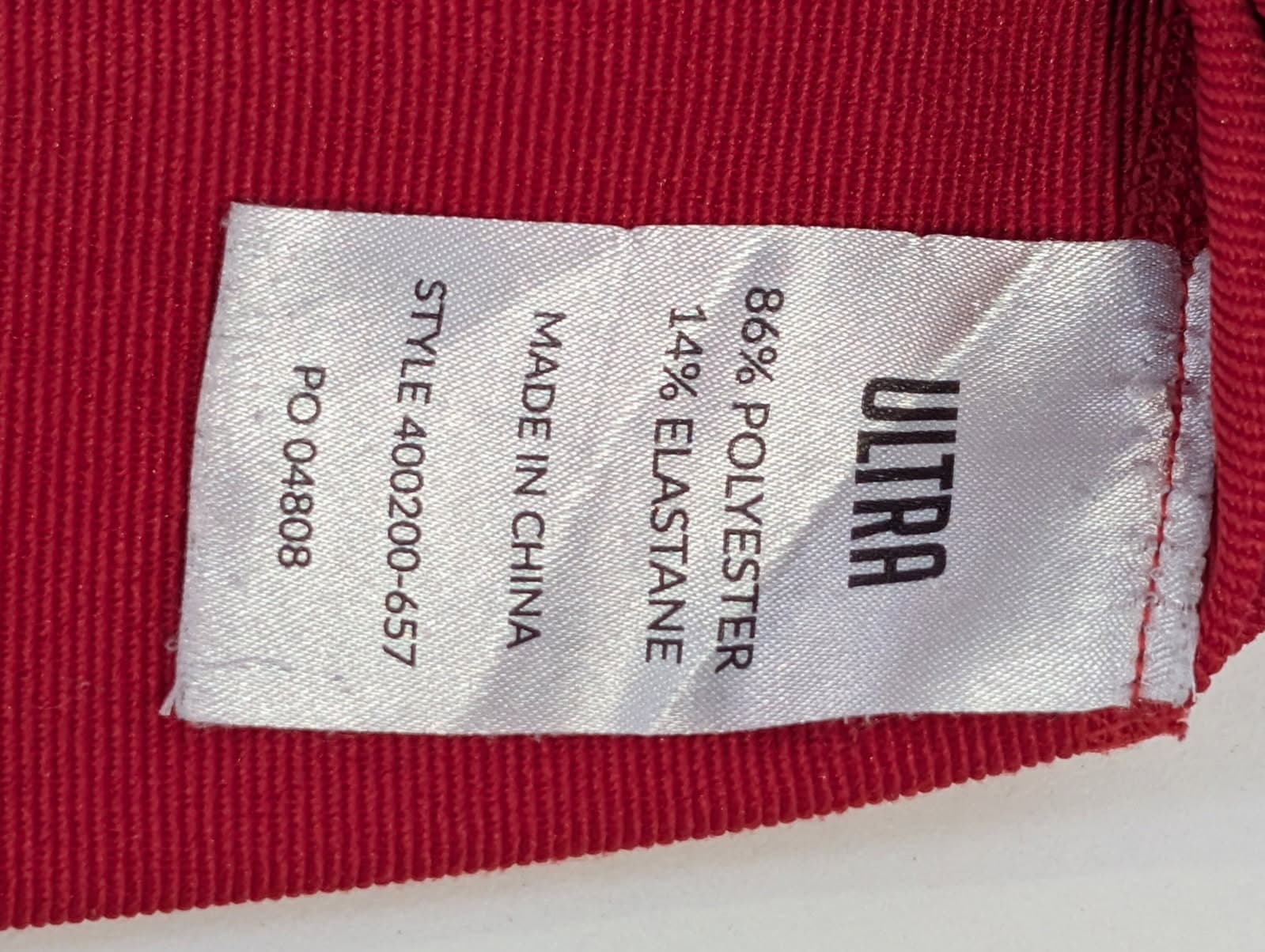 Ultra Compression Long Sleeve Athletic Shirt - Red Youth Size M (12) — photo 4 of 6