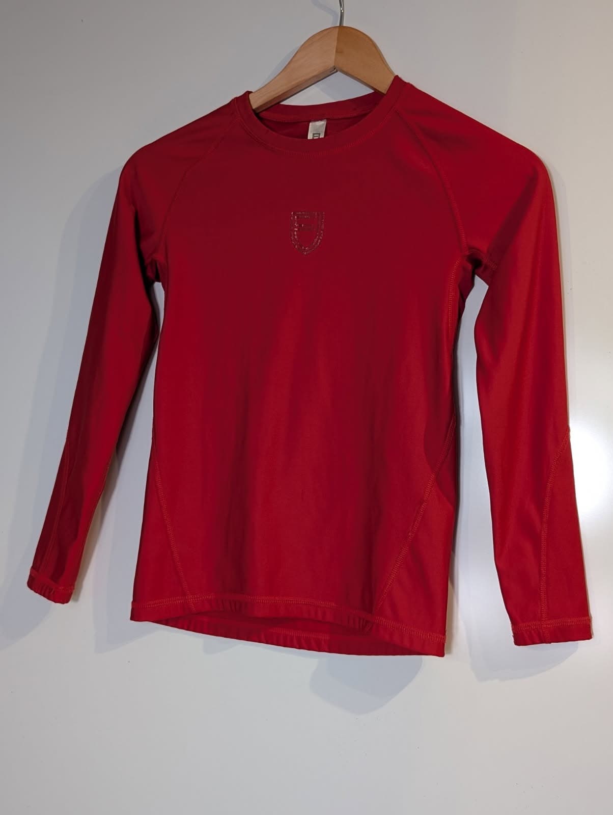 Ultra Compression Long Sleeve Athletic Shirt - Red Youth Size M (12) — photo 1 of 6