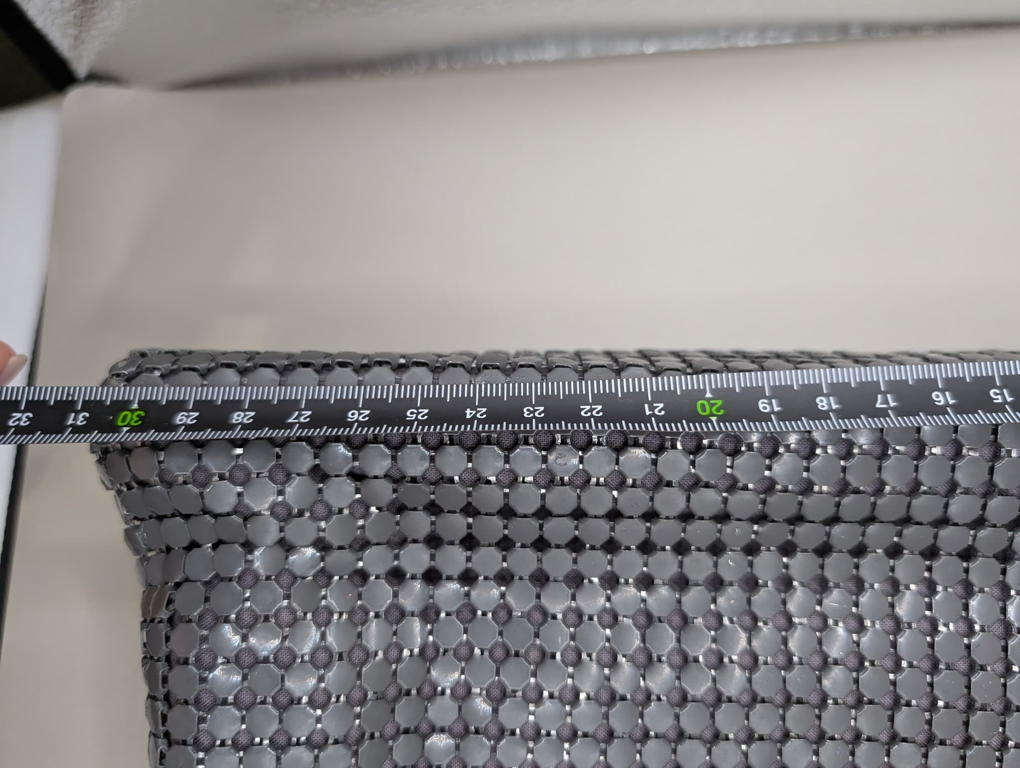 Unbranded Gunmetal Mesh Clutch Bag Grey — photo 10 of 11