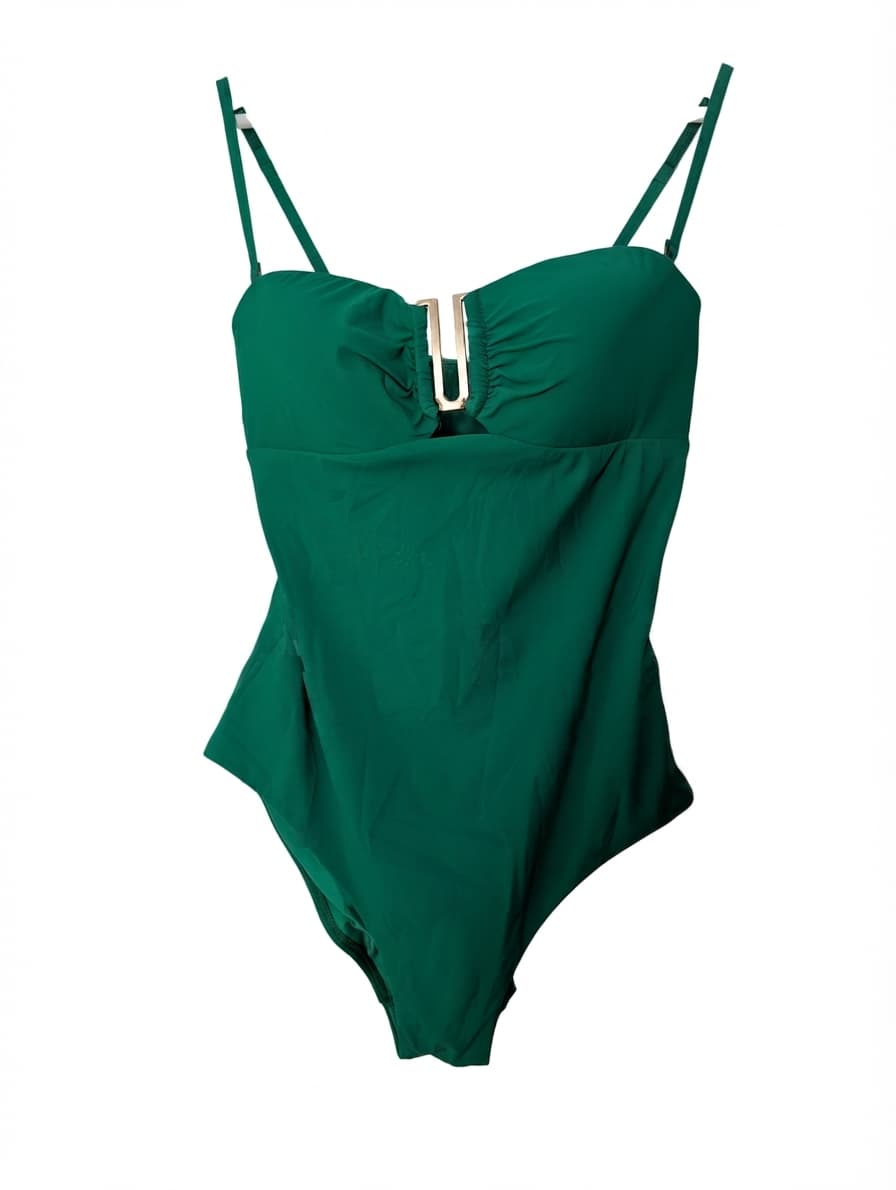 Unbranded U-Bar One-Piece Swimsuit Emerald Green — photo 1 of 6