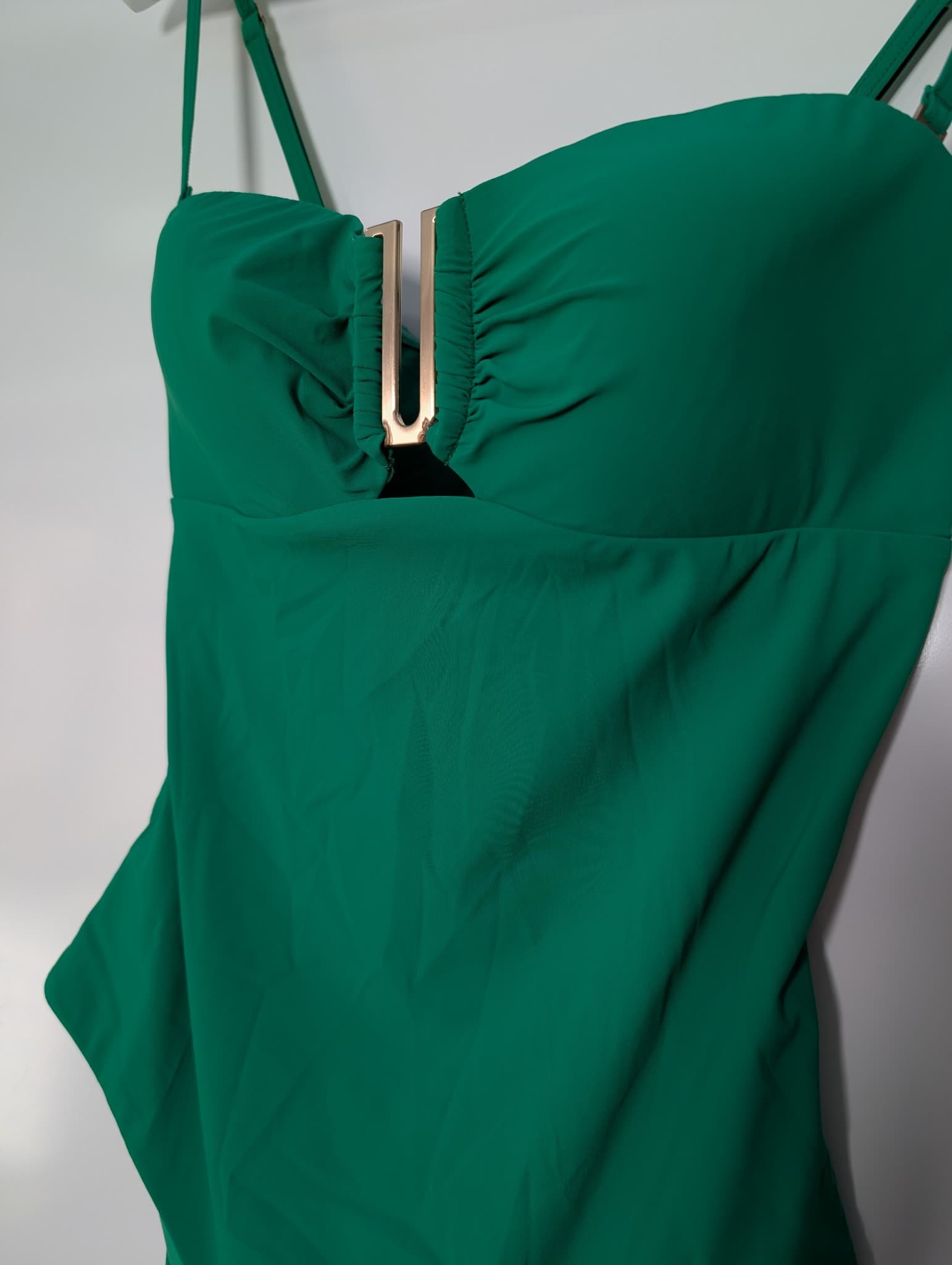 Unbranded U-Bar One-Piece Swimsuit Emerald Green — photo 2 of 6