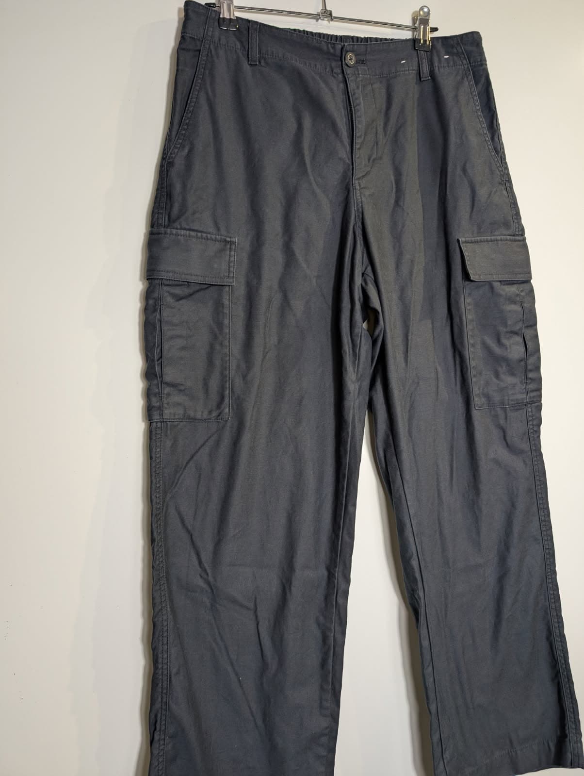 Uniqlo Cargo Pants Black Cotton Utility Trousers Size M — photo 5 of 5