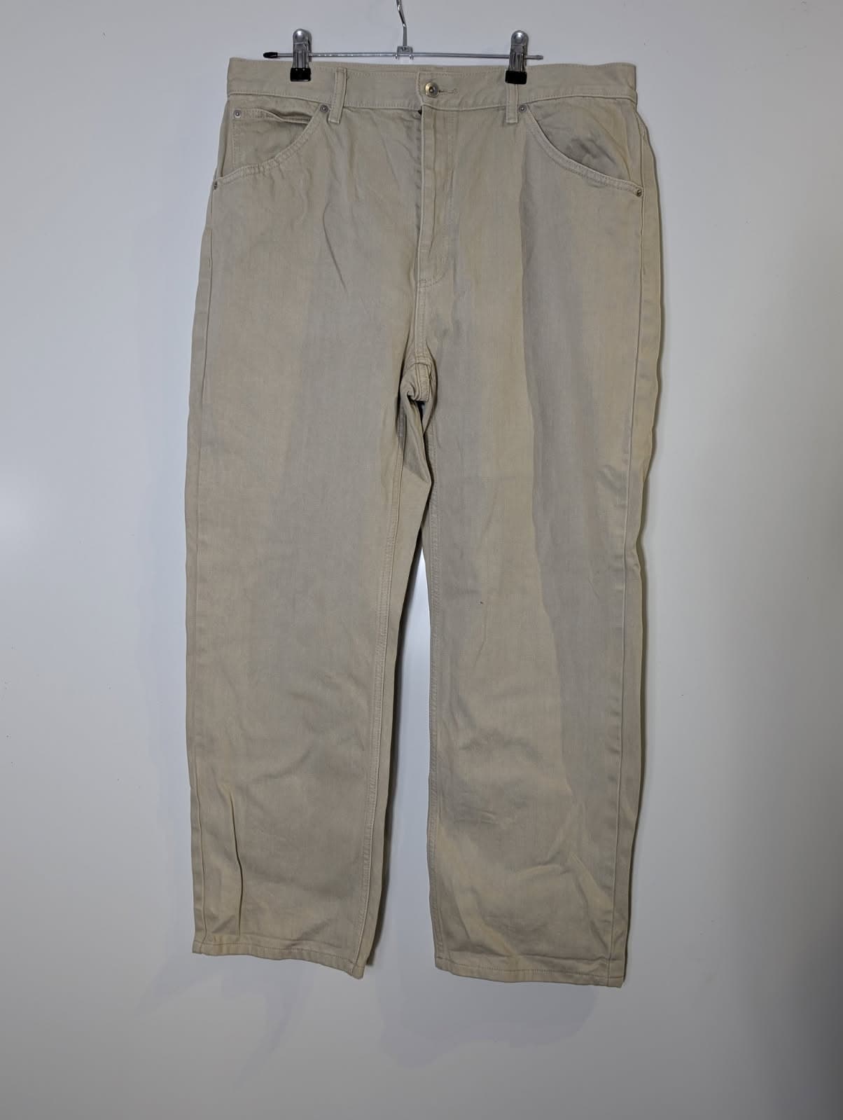 Uniqlo Men's Beige Cotton Twill Pants - Size 32x32 — photo 1 of 9