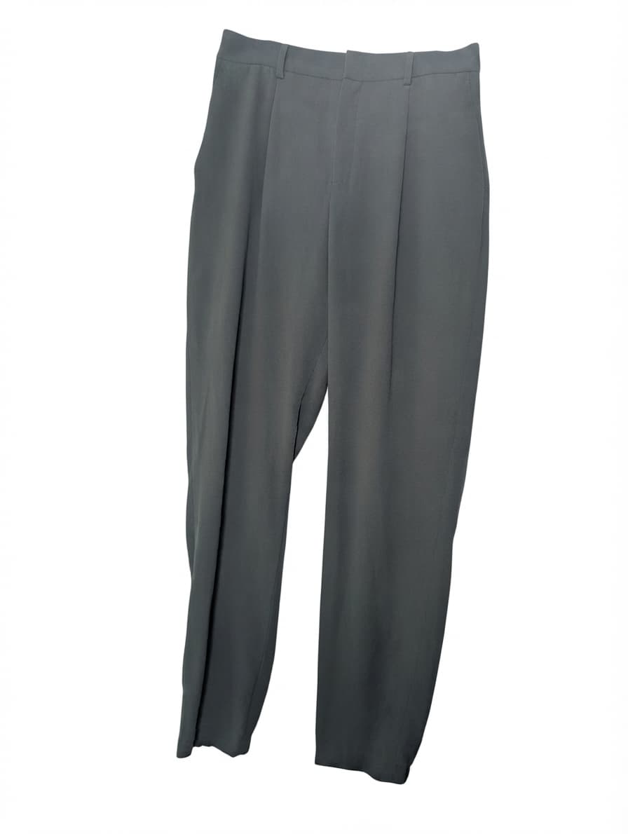 UNIQLO Pleated Trousers Grey Women's Size M — photo 1 of 6