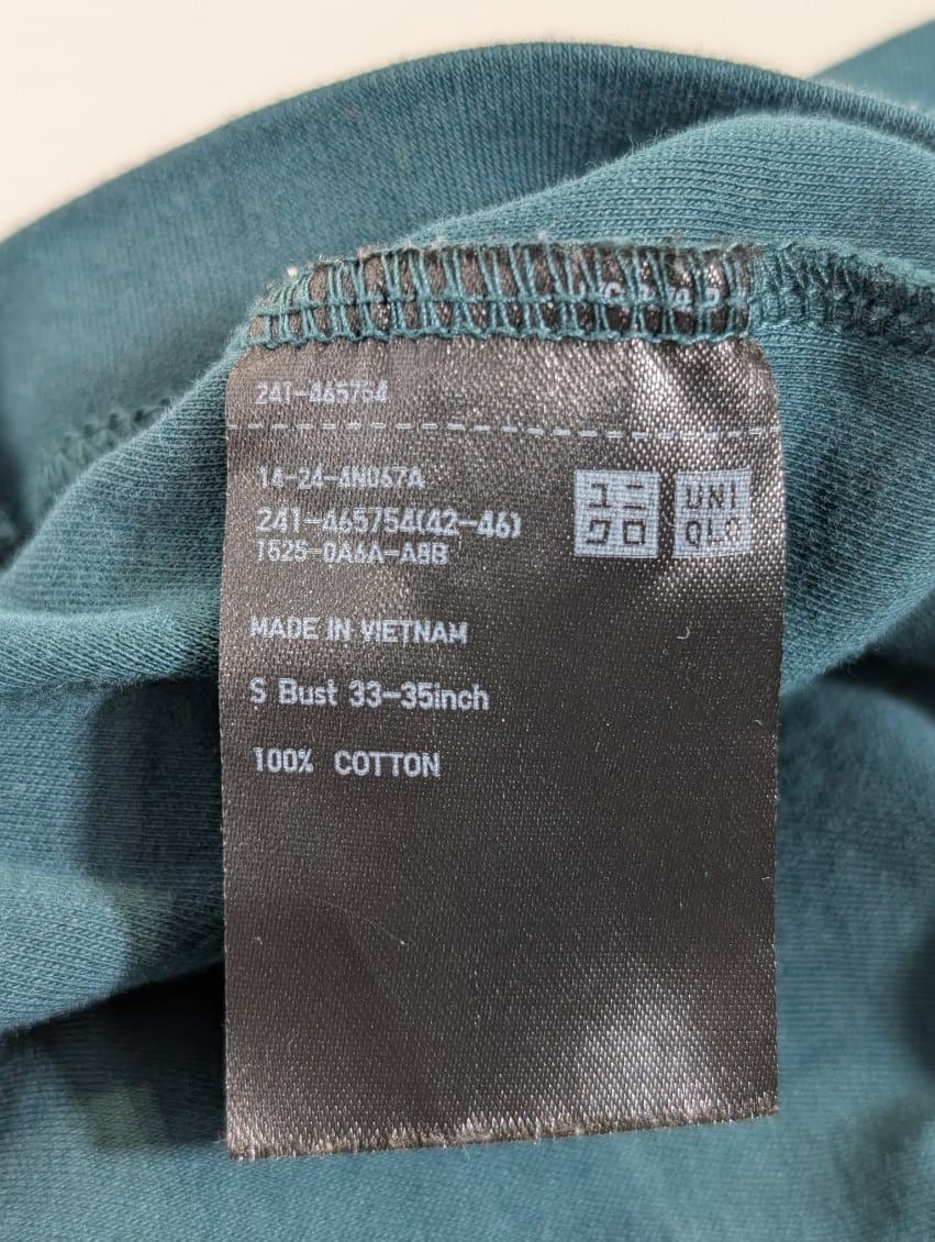 Uniqlo U Crew Neck T-Shirt Dark Green Size S — photo 5 of 7