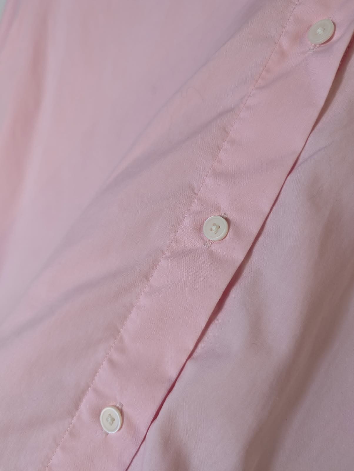 Uniqlo Women's Fine Broadcloth Long Sleeve Shirt - Pink Size M — photo 3 of 6