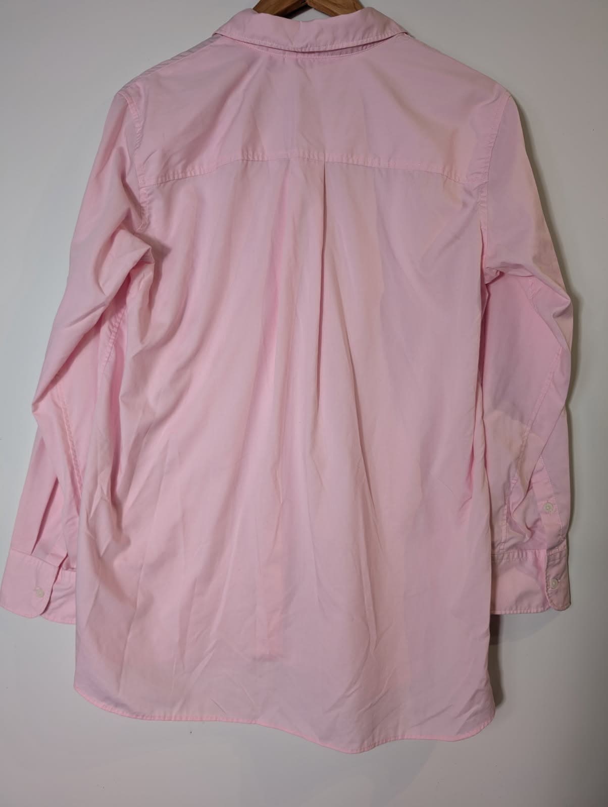 Uniqlo Women's Fine Broadcloth Long Sleeve Shirt - Pink Size M — photo 5 of 6