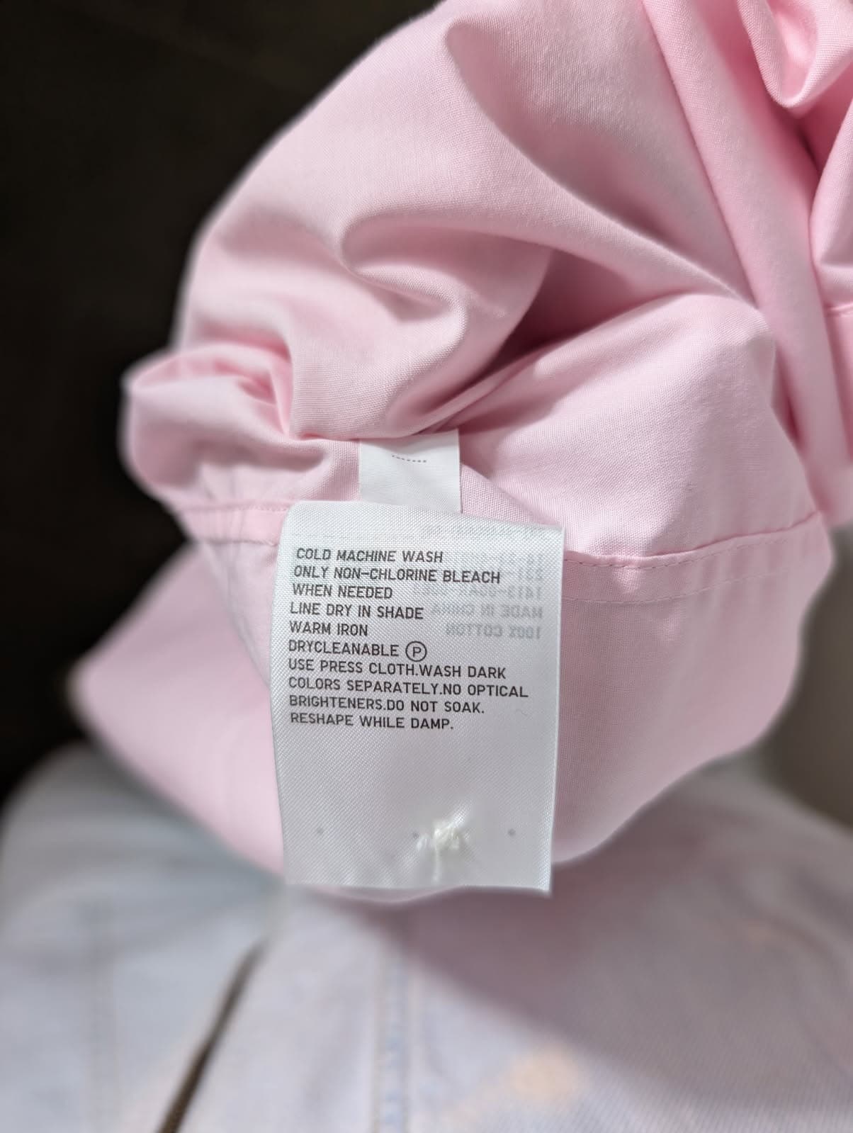 Uniqlo Women's Fine Broadcloth Long Sleeve Shirt - Pink Size M — photo 6 of 6