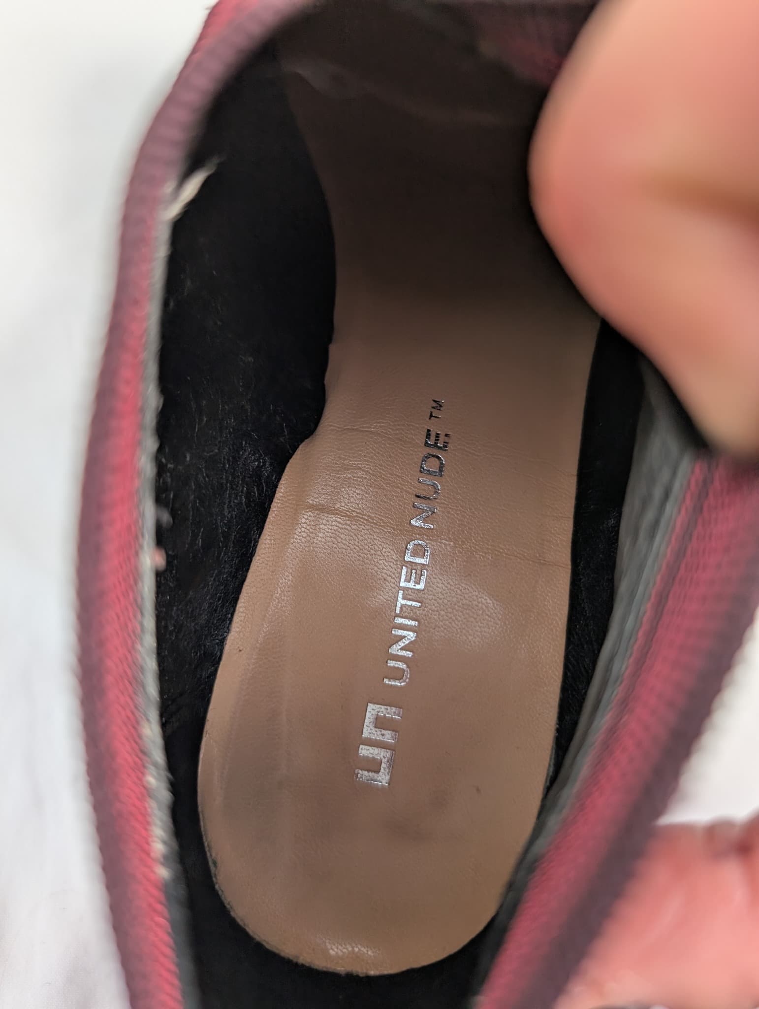 United Nude Helix Hi Pumps Burgundy Mix Size 40 — photo 6 of 9