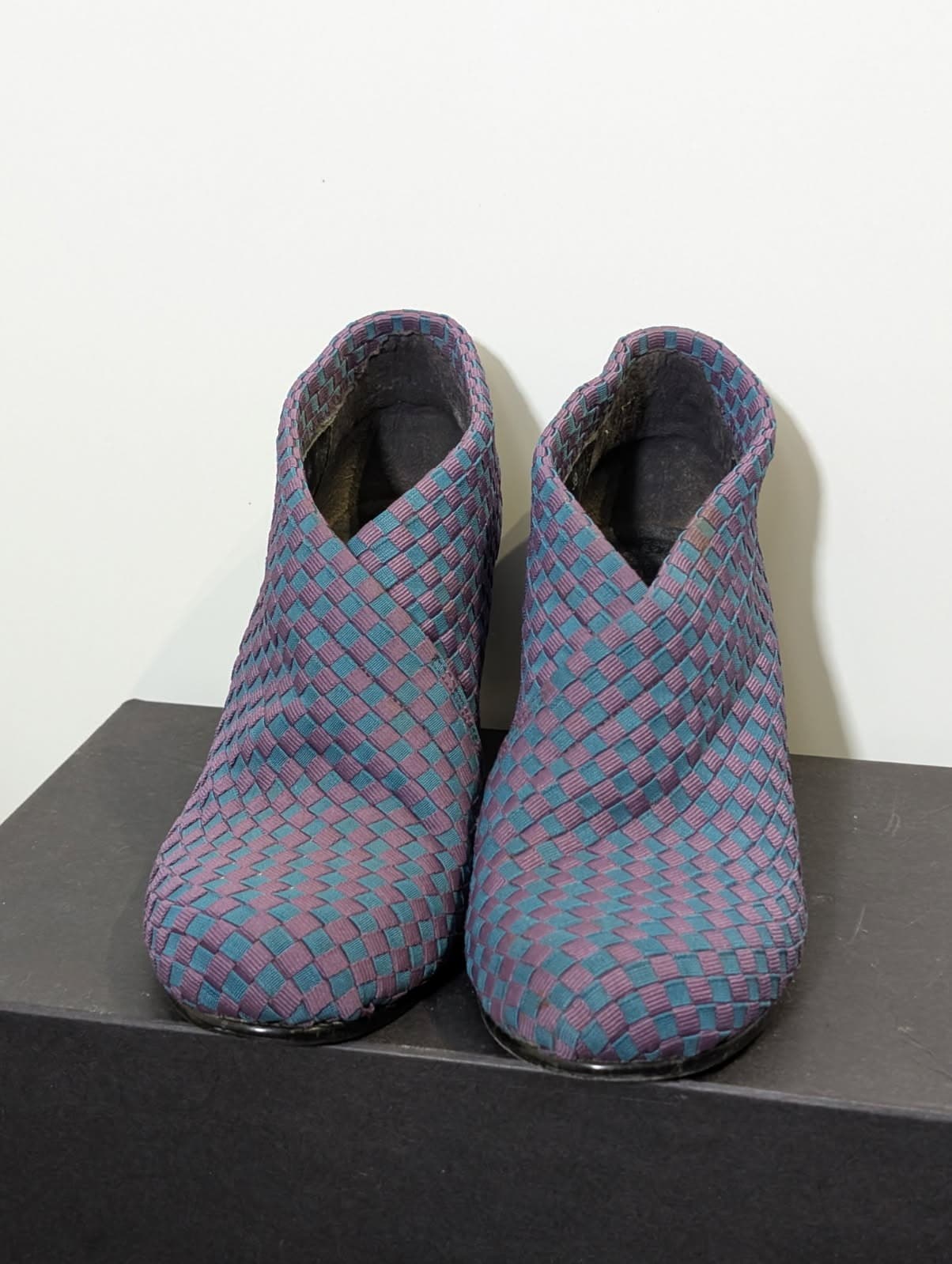 United Nude Woven Ankle Boots - Purple & Teal Kitten Heel EU 39 — photo 5 of 8