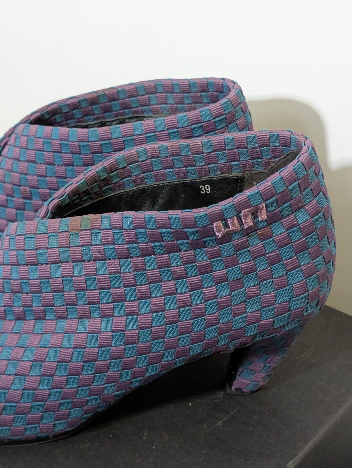 United Nude Woven Ankle Boots - Purple & Teal Kitten Heel EU 39 — photo 7 of 8