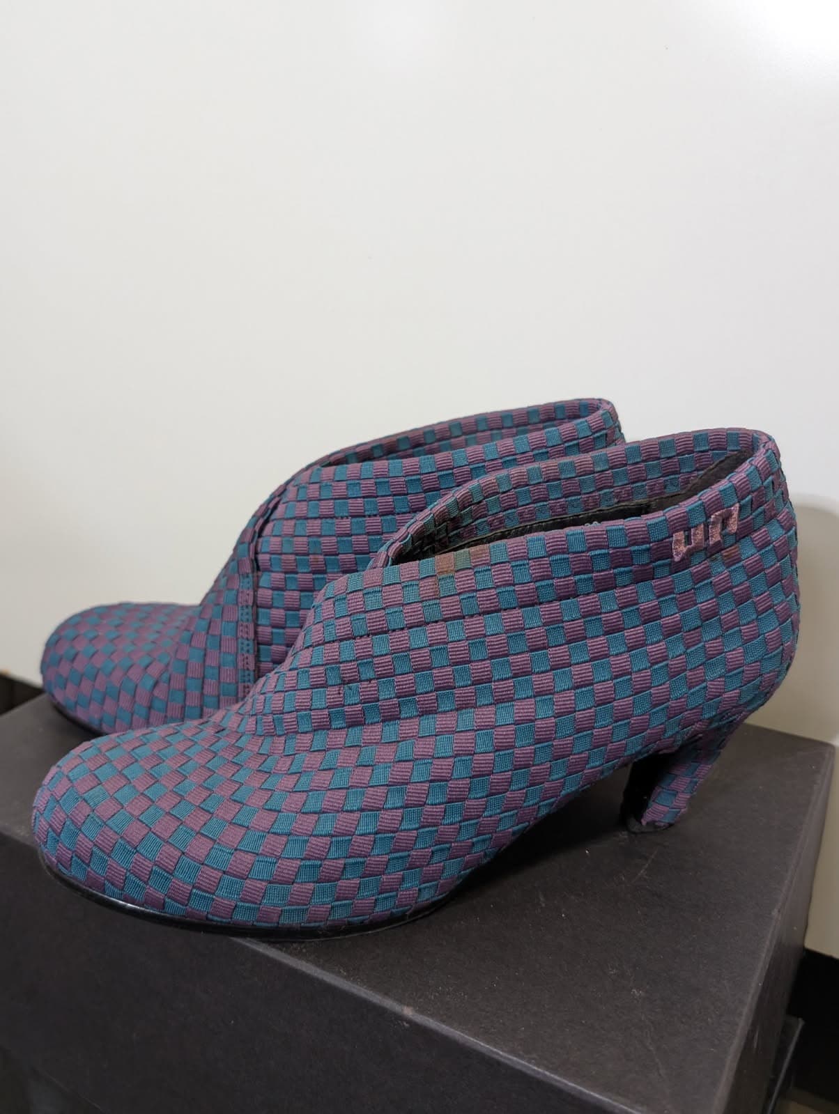 United Nude Woven Ankle Boots - Purple & Teal Kitten Heel EU 39 — photo 1 of 8