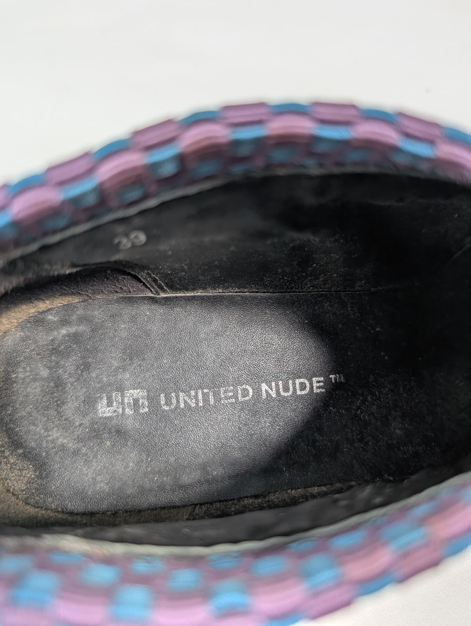 United Nude Woven Kitten Heel Ankle Boots Blue/Purple EU 39 — photo 7 of 9