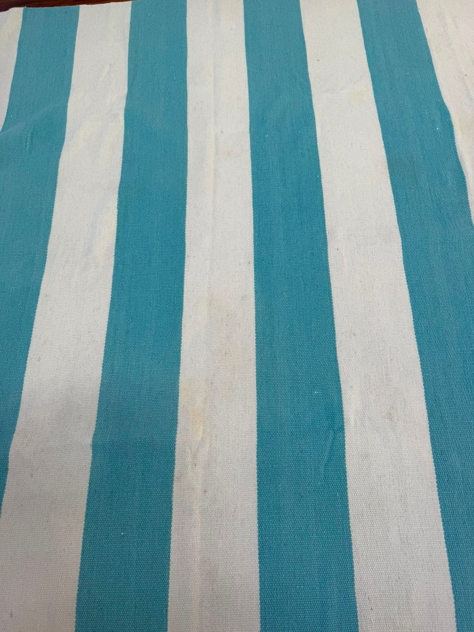 Unitex International Nomad Collection Wool Rug Striped Teal & White 280x190cm — photo 5 of 7