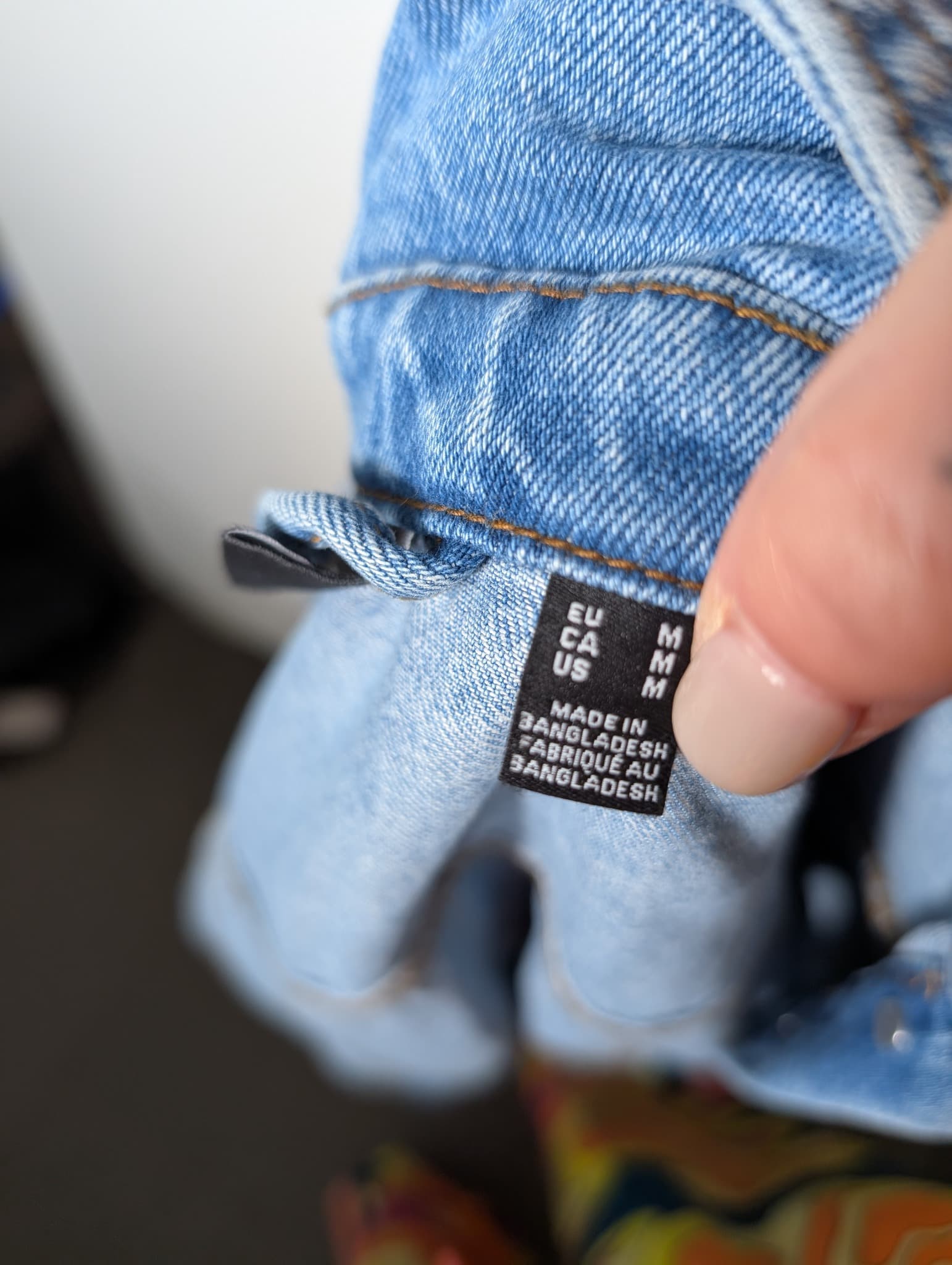 Vero Moda Denim Jacket Light Blue Cropped Size M — photo 5 of 8