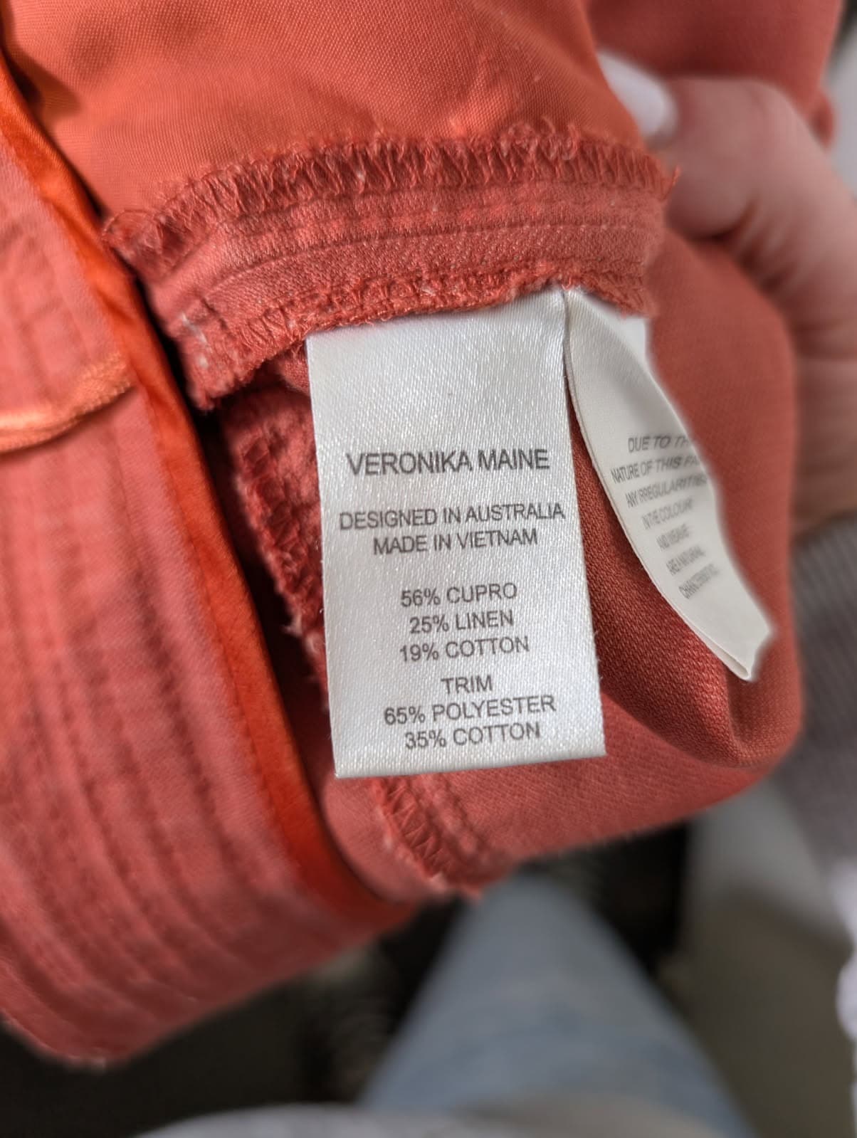 Veronika Maine Trousers Rust Orange Size 8 — photo 2 of 9