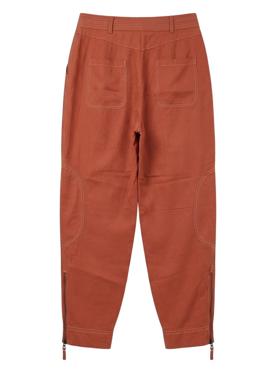 Veronika Maine Trousers Rust Orange Size 8 — photo 1 of 9