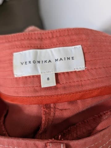 Veronika Maine Trousers Rust Orange Size 8 — photo 7 of 9
