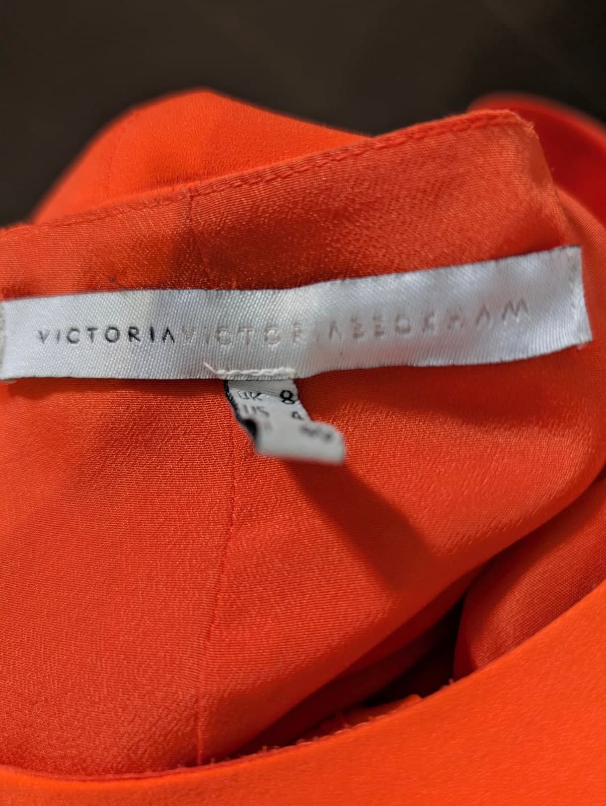 Victoria Beckham for Target Orange Short Sleeve Sheath Dress - US 4 — photo 8 of 9