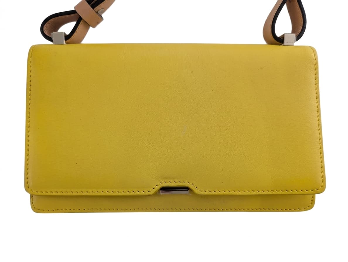 Victoria Beckham Leather Crossbody Bag - Yellow — photo 1 of 5